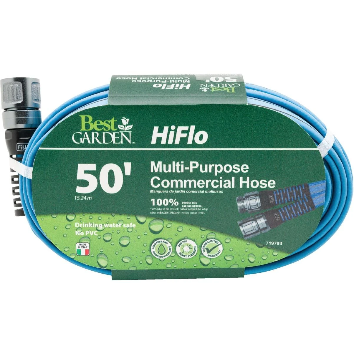 Best Garden Hiflo 50 Ft. Lightweight & Compact Garden Hose