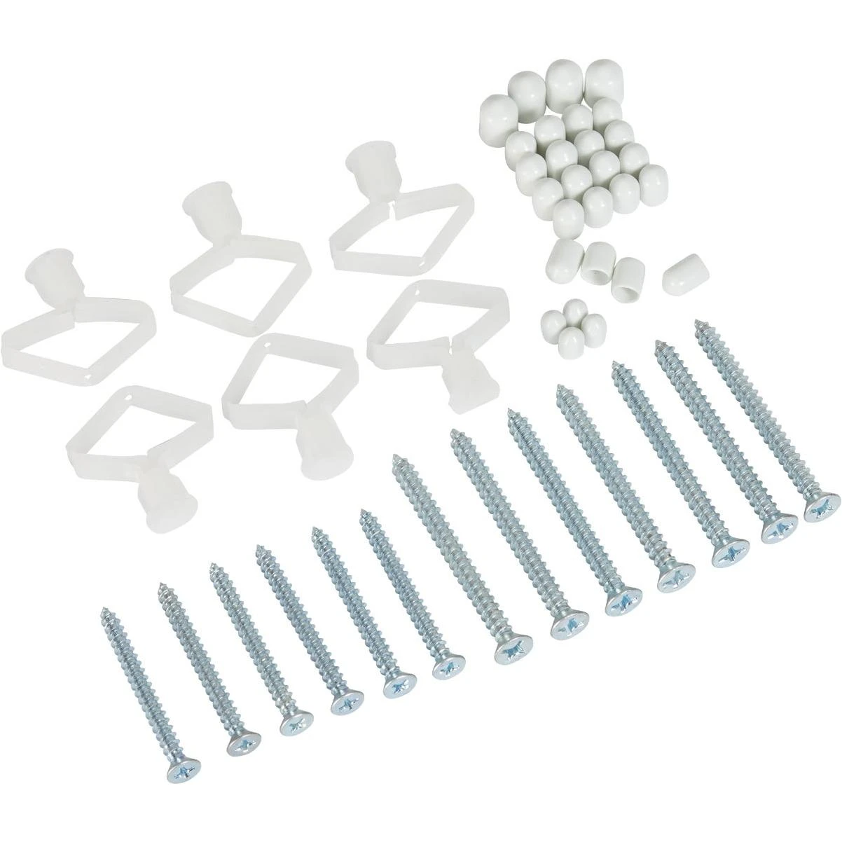 Rubbermaid Fasttrack White Rail Mount Hardware Pack