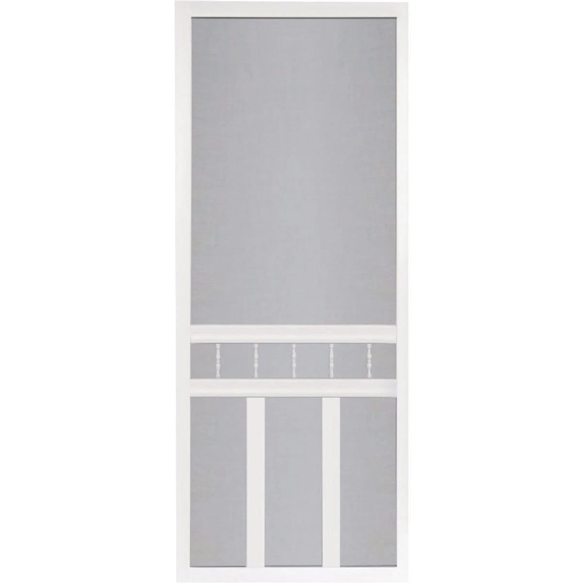 Screen Tight Waccamaw 36 In. W x 80 In. H x 1 In. Thick White Vinyl Screen Door