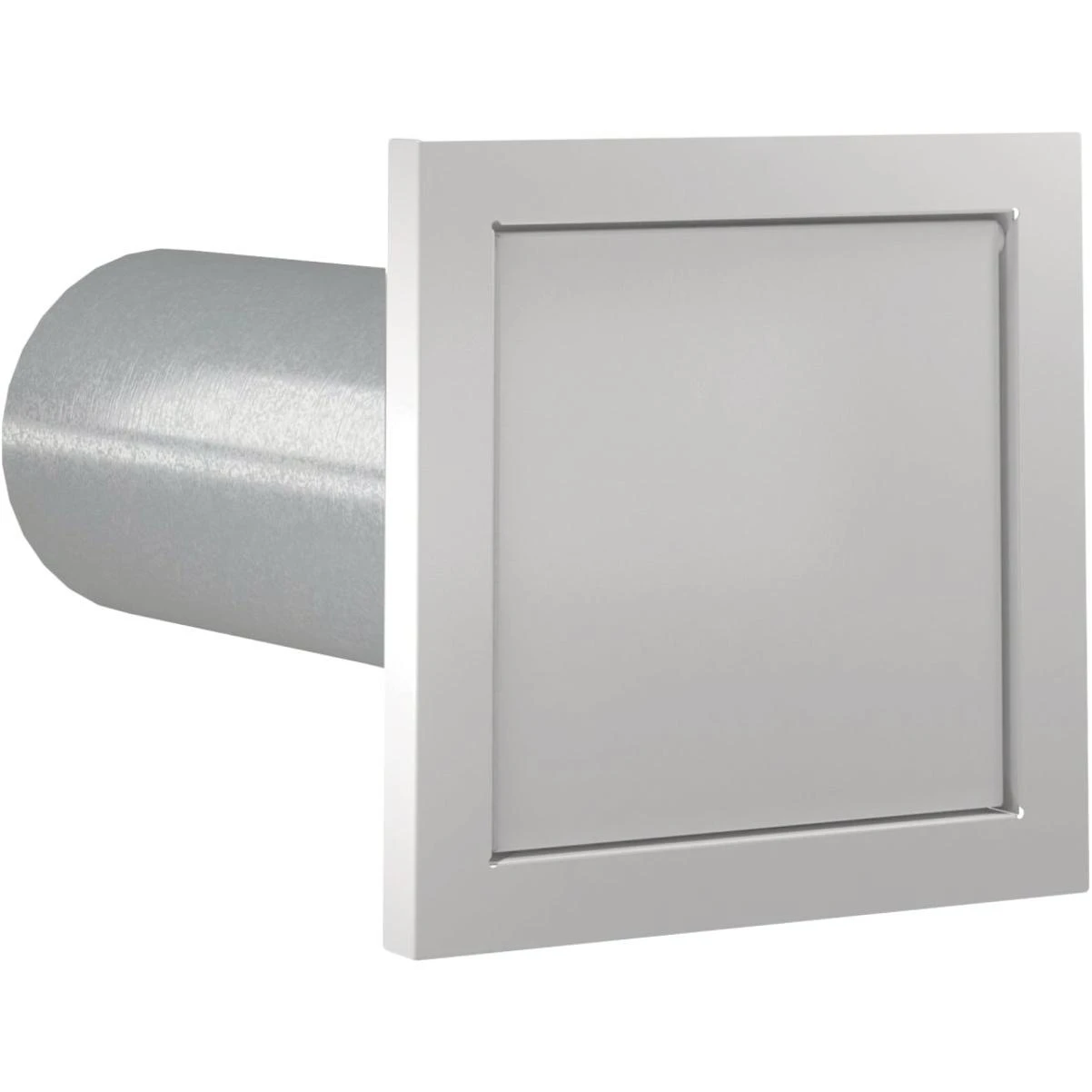 Imperial 4 In. White Galvanized Steel Dryer Wall Vent Cap