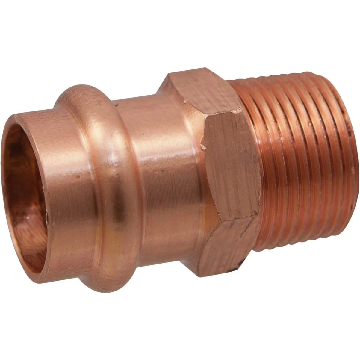 NIBCO 1/2 In. Press x 1/2 In. Male Copper Adapter