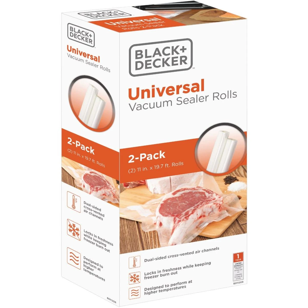 Black & Decker 11 In. x 20 Ft. Vacuum Sealer Roll (2 Pack)
