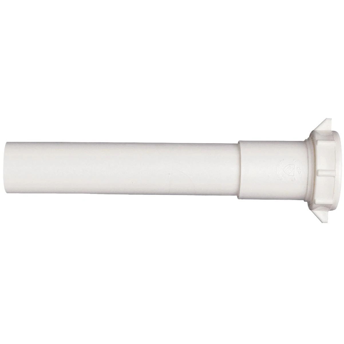 Keeney 1-1/4 In. x 6 In. White Plastic Extension Tube