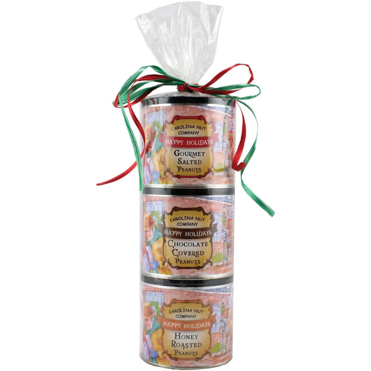 The Carolina Nut Company Holiday Peanut Tower (3-Pack)