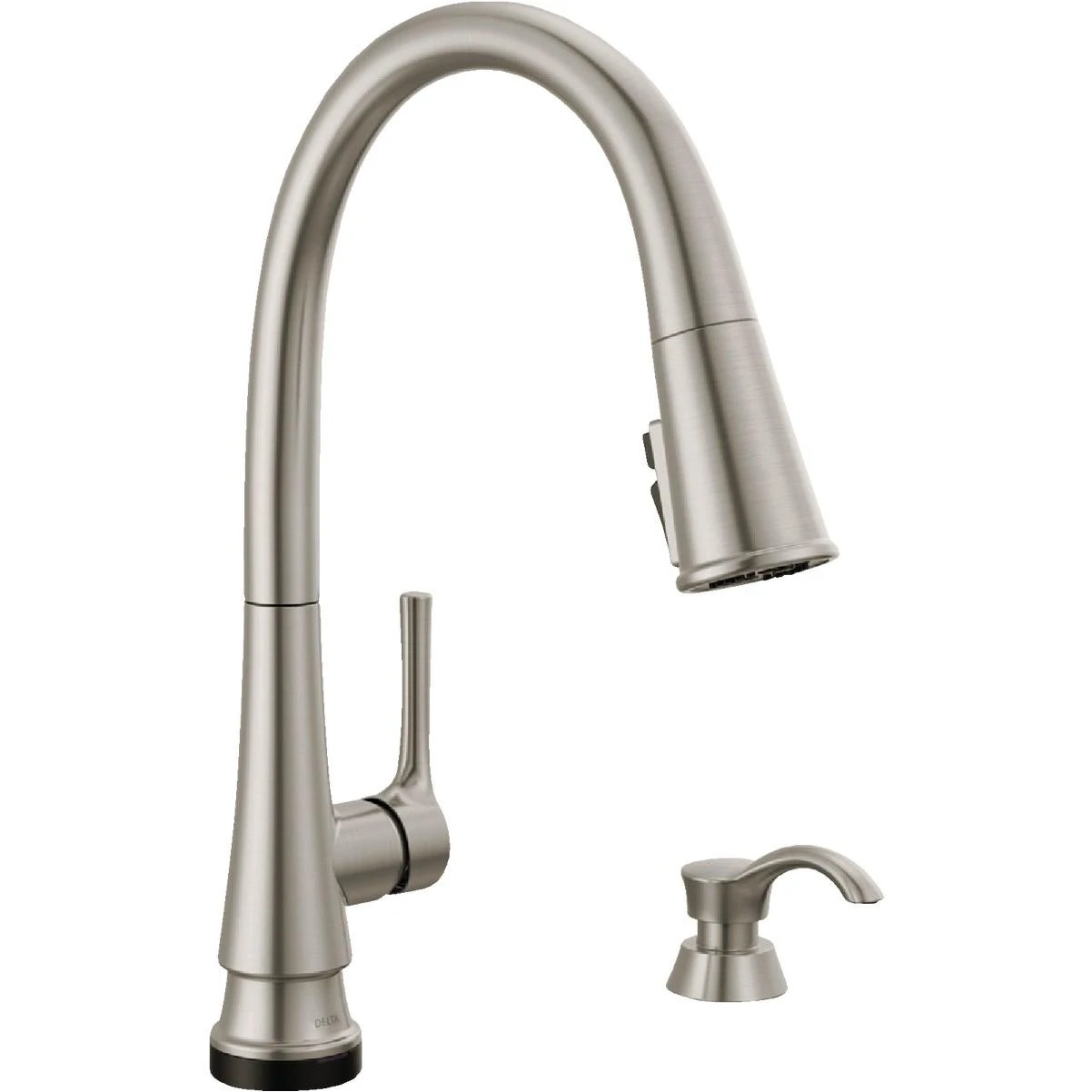 Delta Corwin 1-Handle Pull-Down Kitchen Faucet with Soap Dispenser, Stainless