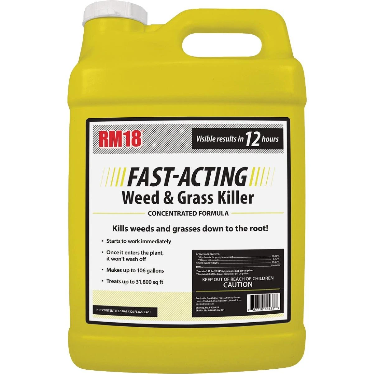 RM18 2.5 Gal. Concentrate Fast-Acting Weed & Grass Killer