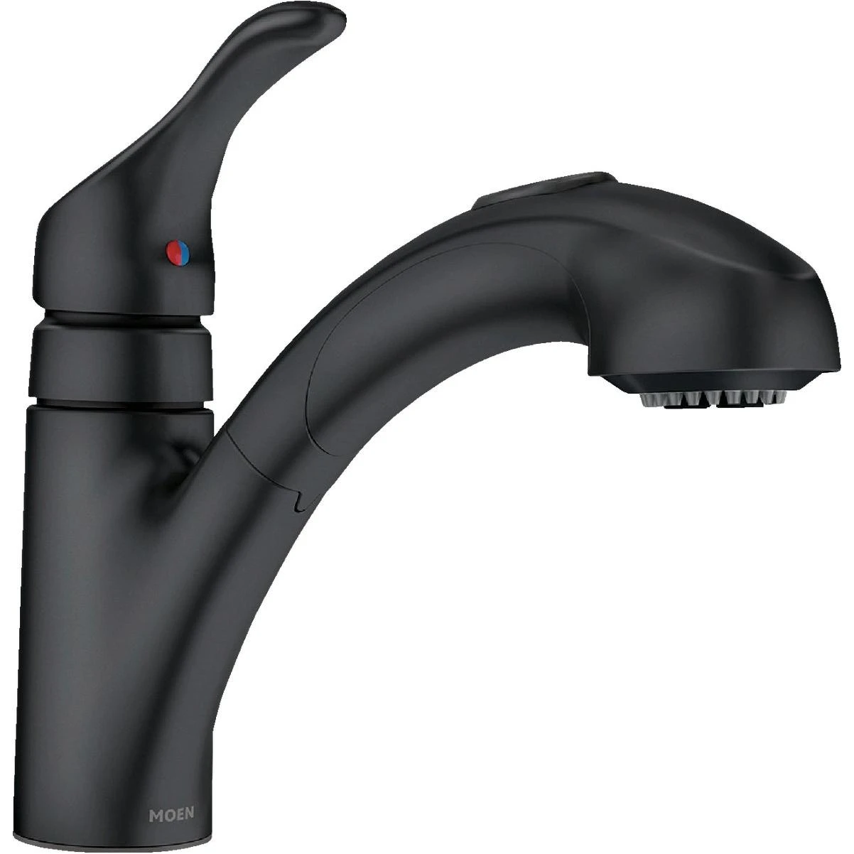 Moen Renzo 1-Handle Pull-Out Kitchen Faucet, Matte Black