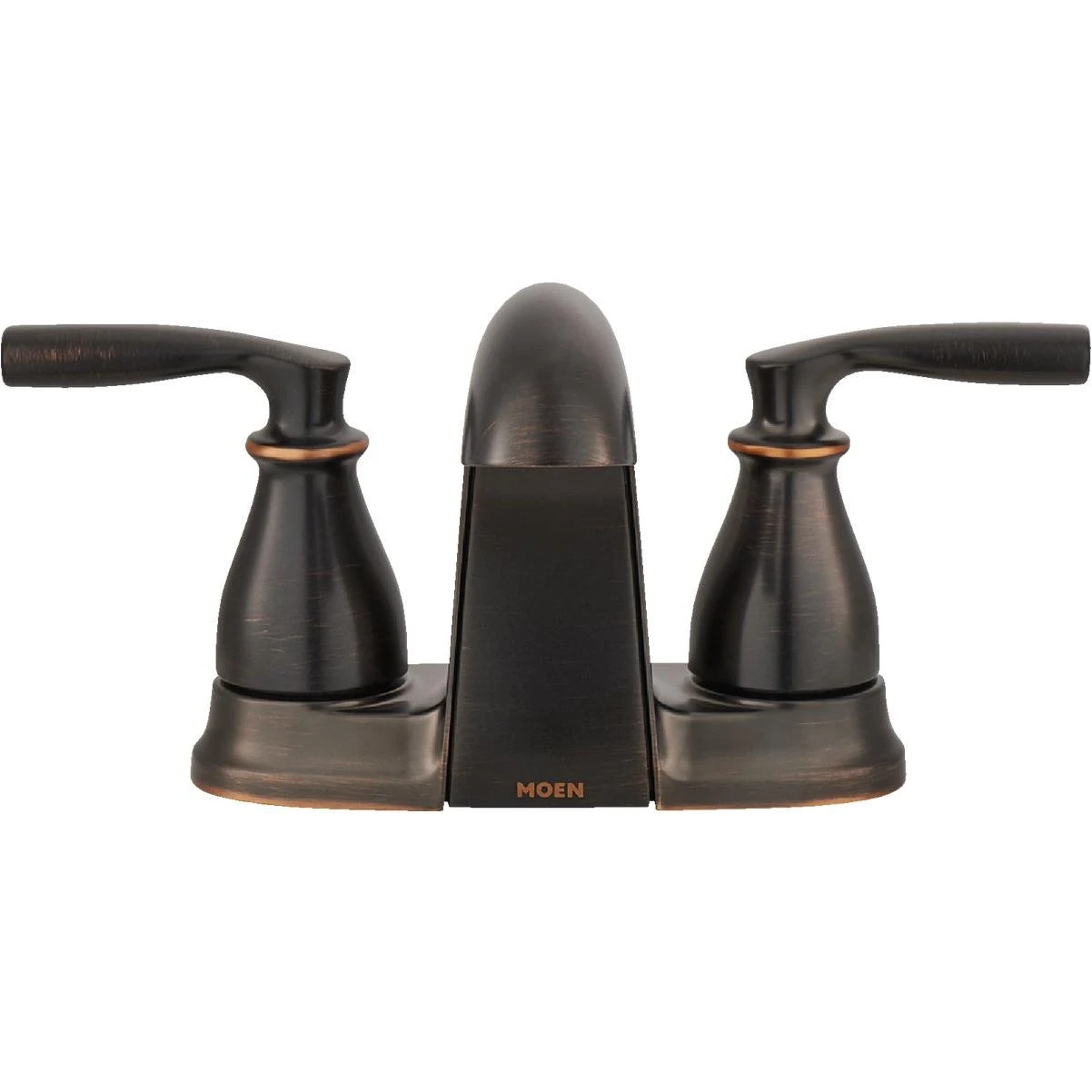 Moen Hilliard 2-Handle Lever Centerset Low Arc Bathroom Faucet, Mediterranean Bronze