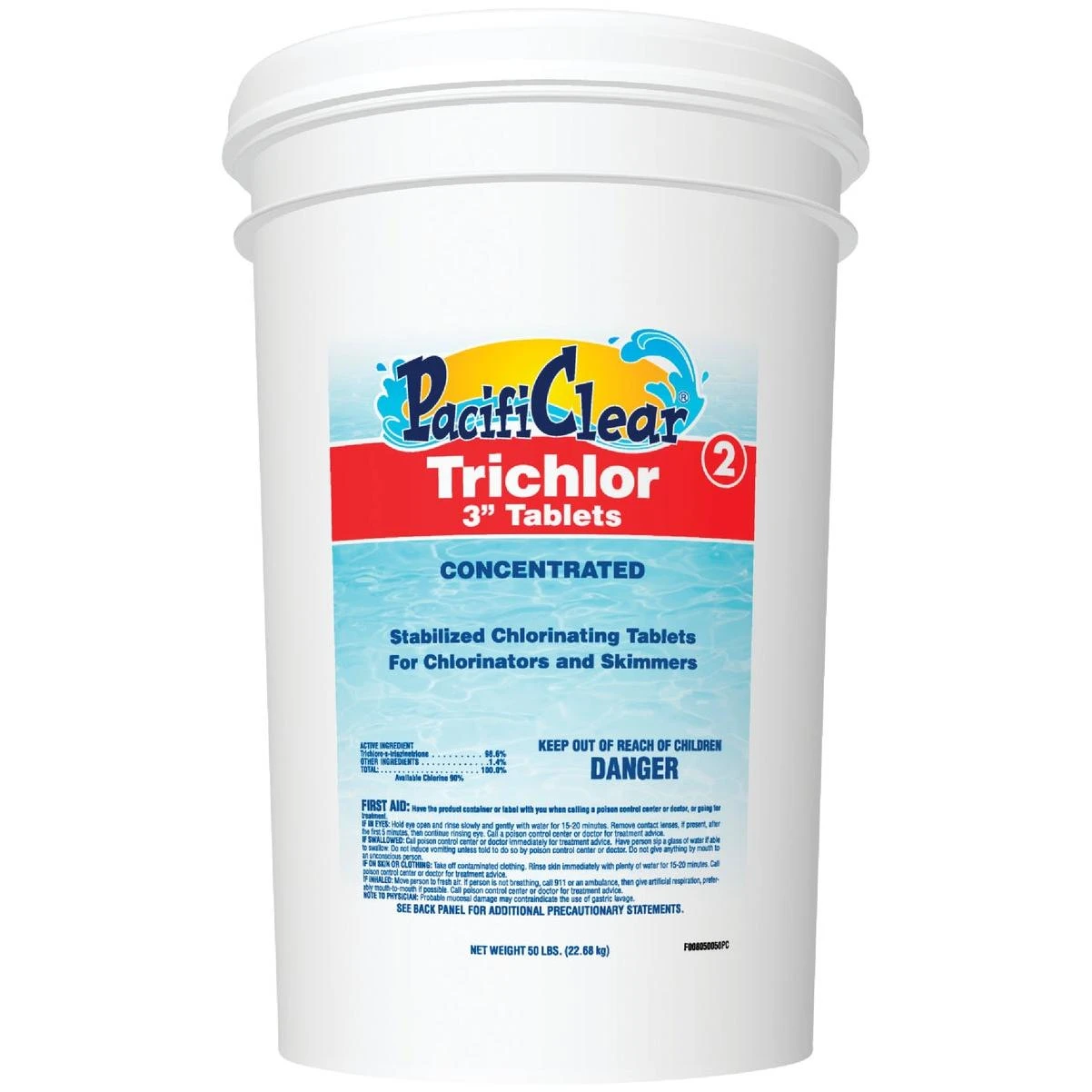 PacifiClear 3 In. 50 Lb. Trichlor Chlorine Tablet