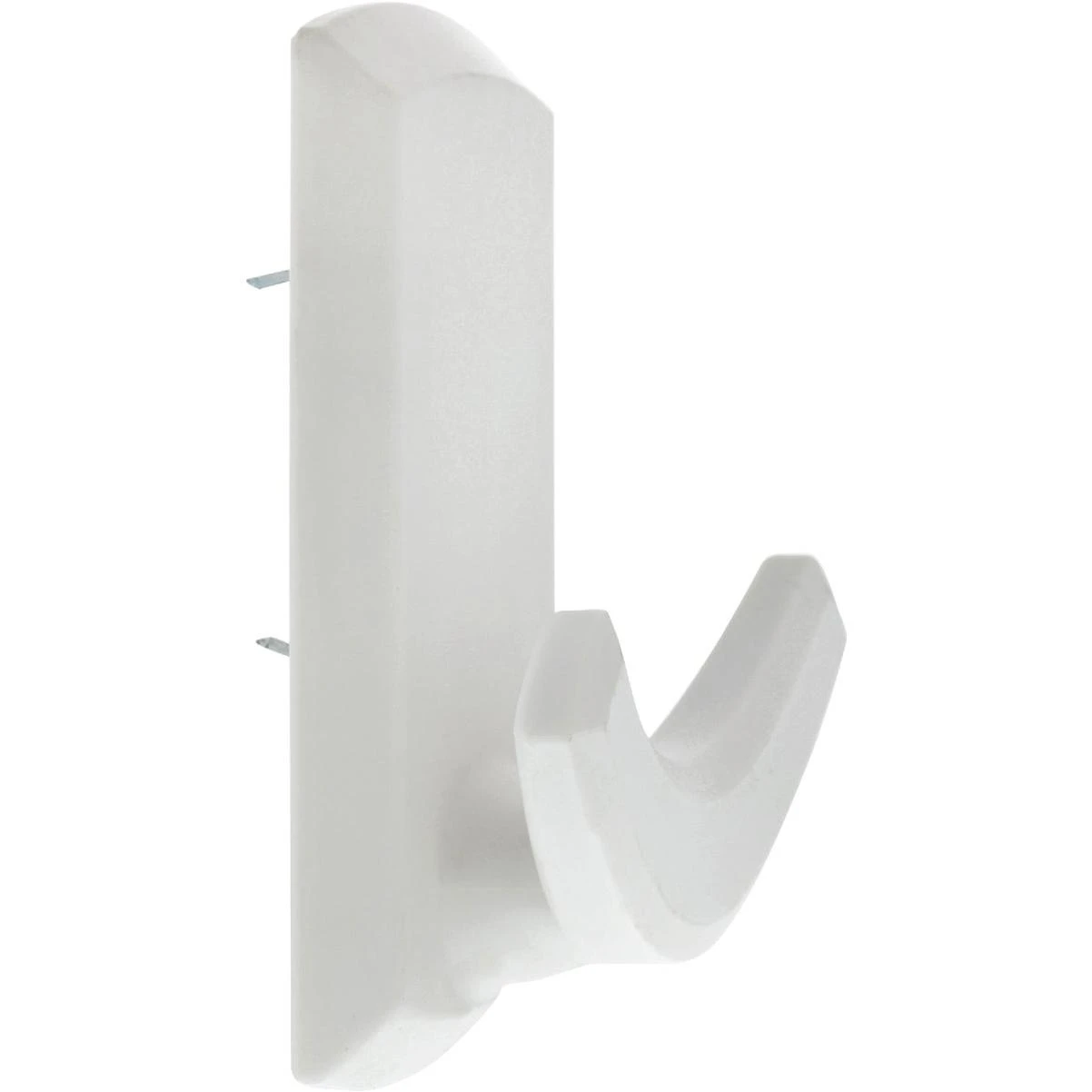 Hillman High and Mighty 20 Lb. Capacity White Rectangular Decorative Double Hook