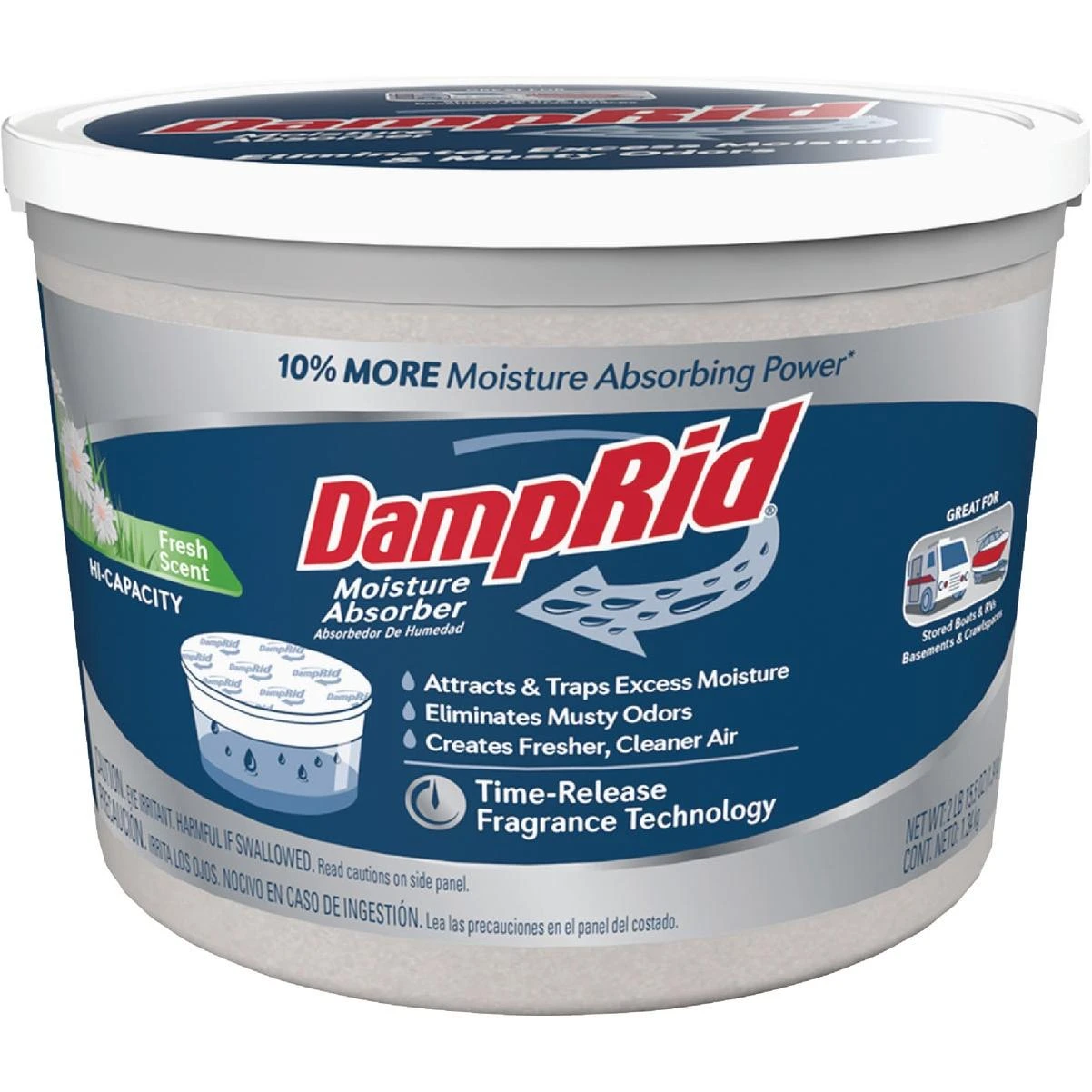 DampRid 2 Lb. 15.5 Oz Hi-Capacity Fresh Scent Moisture Absorber with Microban