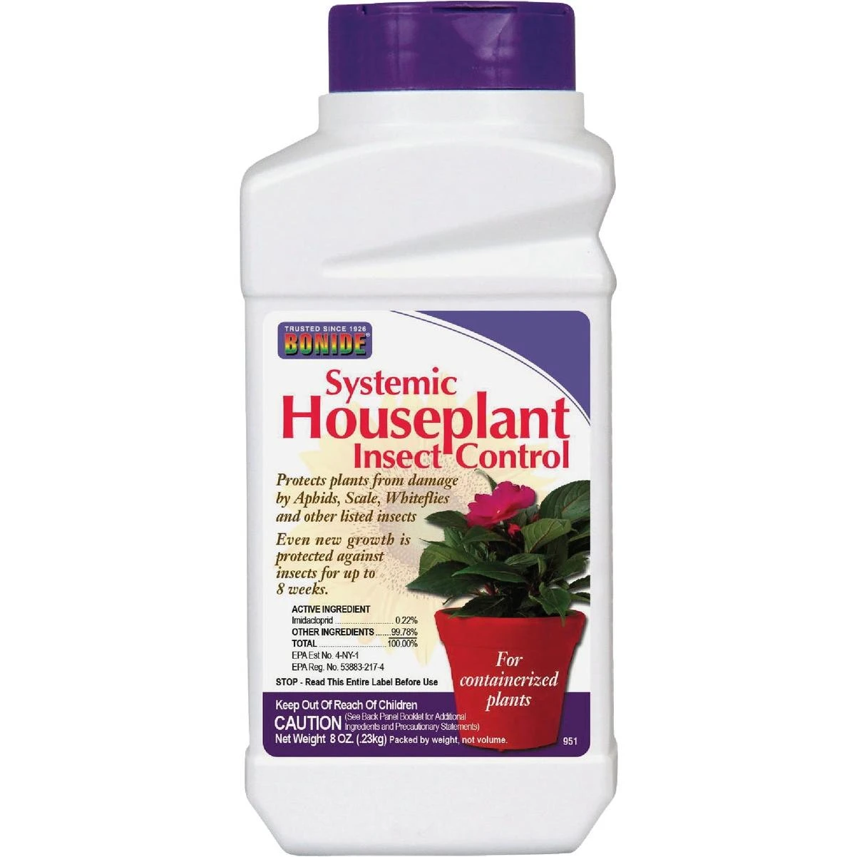 Bonide 8 Oz. Ready To Use Granules Systemic Houseplant Insect Control