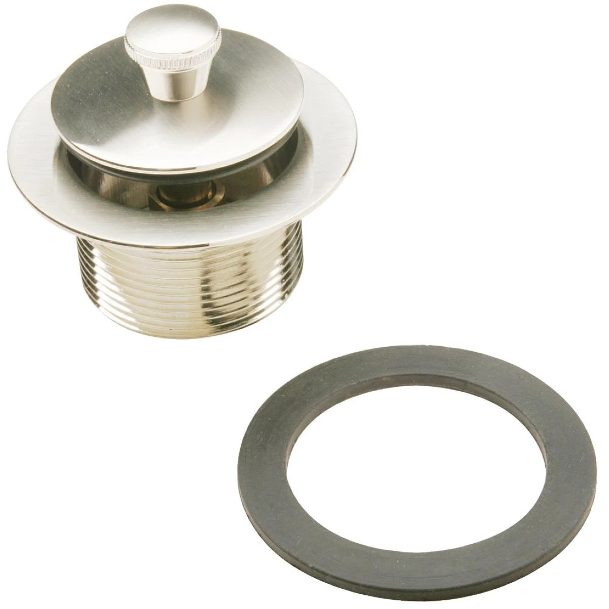 Do it Best Roller Ball Bathtub Drain Stopper Replacement Assembly with Brushed Nickel Finish