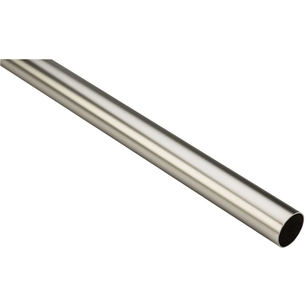 Stanley Home Designs 8 Ft. x 1-5/16 In. Cut-to-Length Closet Rod, Satin Nickel