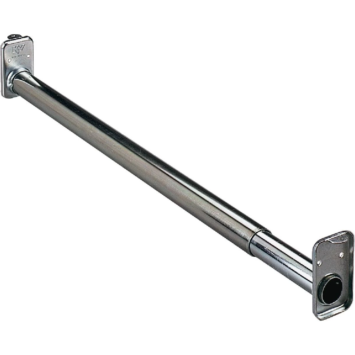 Knape & Vogt 18 In. to 30 In. Adjustable Closet Rod, Zinc