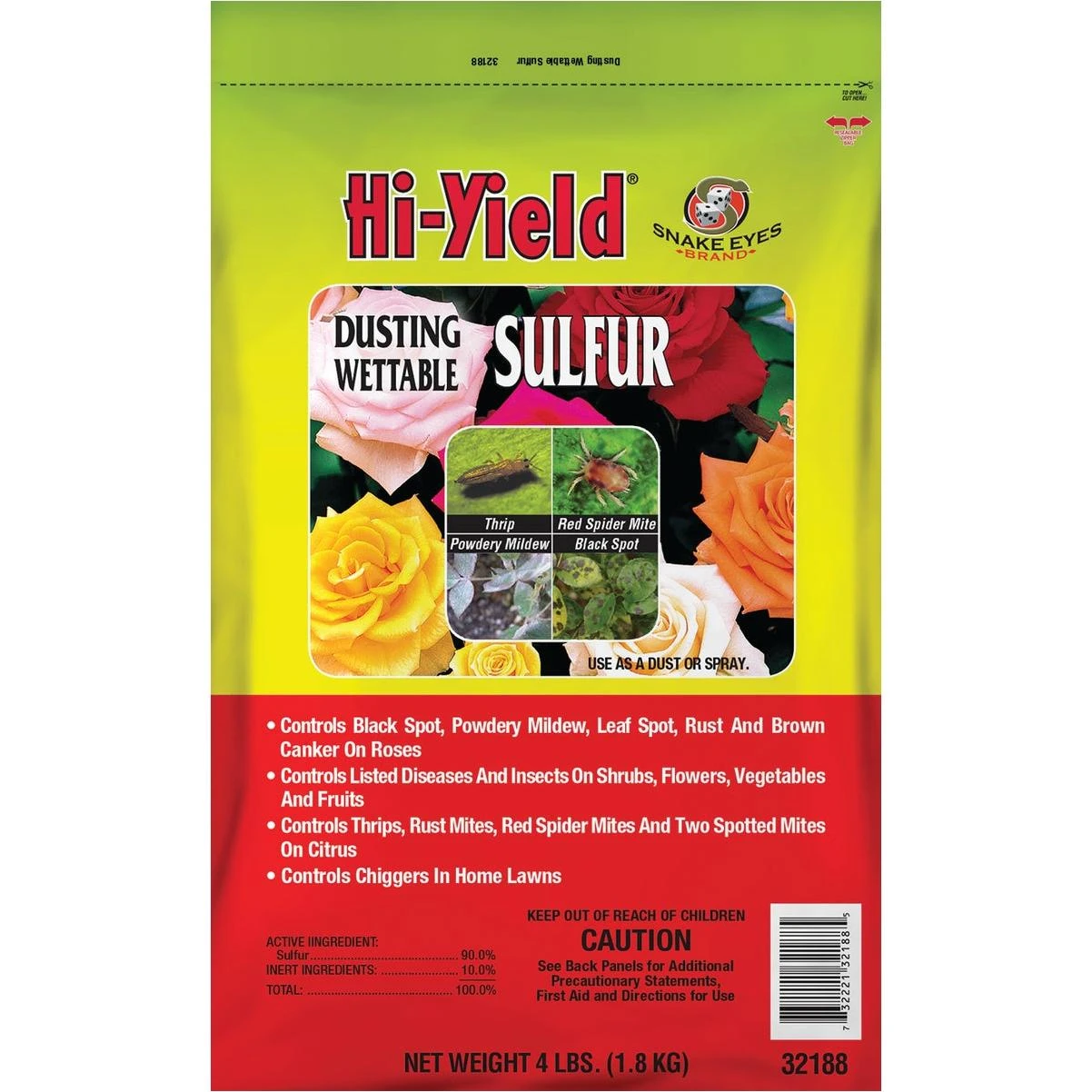 Hi-Yield 3.25 Lb. Powder Concentrate Wettable Sulphur Fungicide