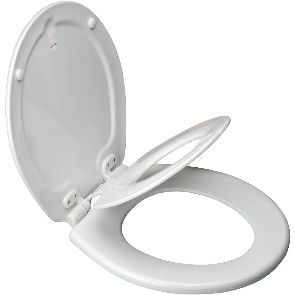 Bemis Mayfair NextStep2 Round Closed WhisperClose White Enameled Wood Toilet Seat