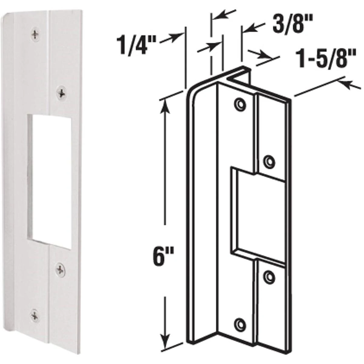 Defender Security 6 In. Aluminum Latch Guard