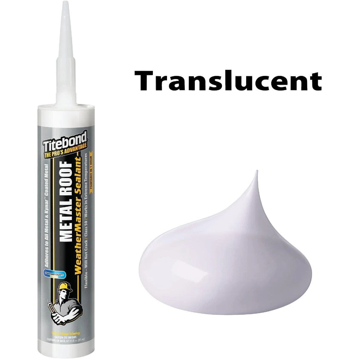 TiteBond Weathermaster 10 Oz. Transparent Metal Roof Sealant