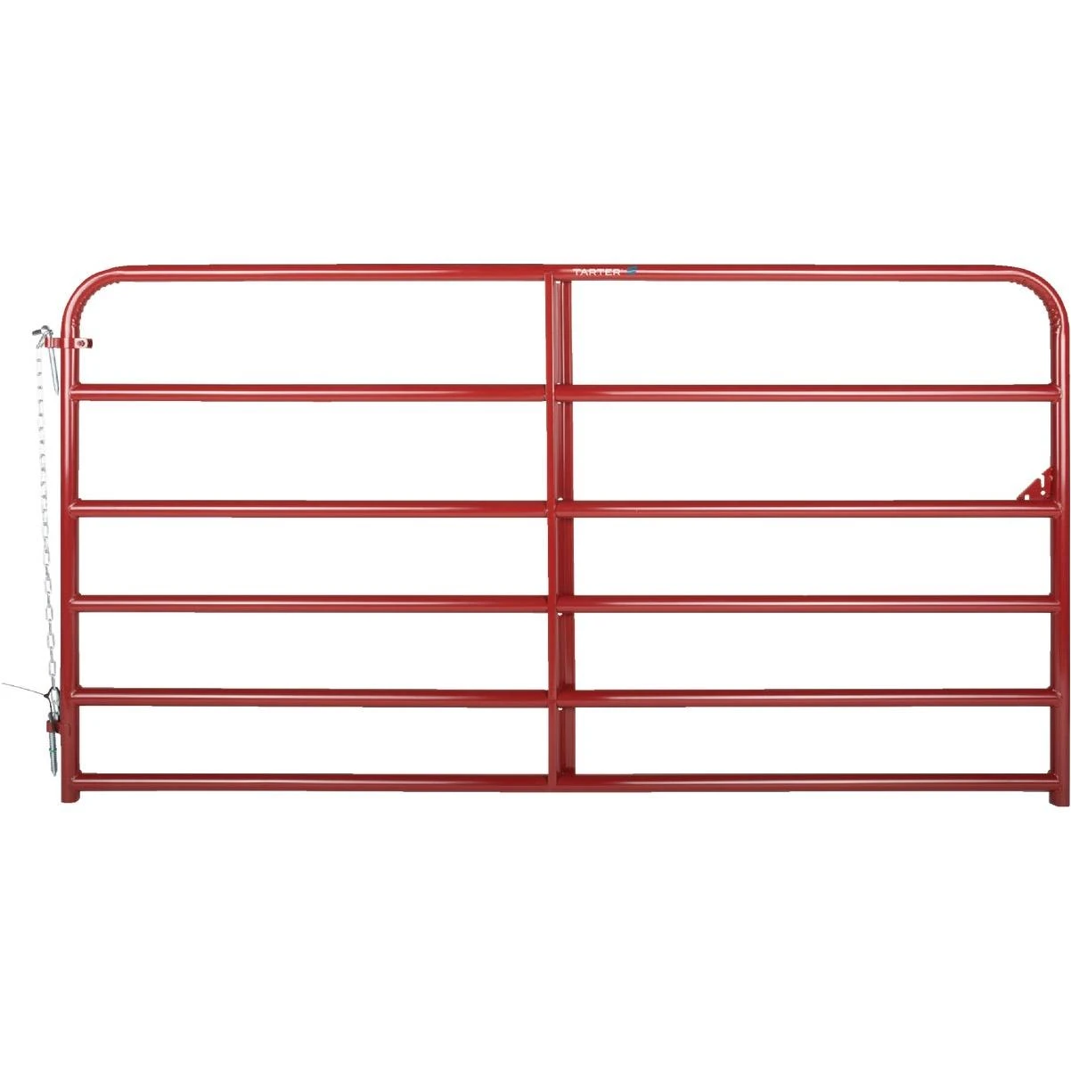 Tarter 50 In. H. x 8 Ft. L. x 1-3/4 In. Tube Diameter Red Economy Tube Gate
