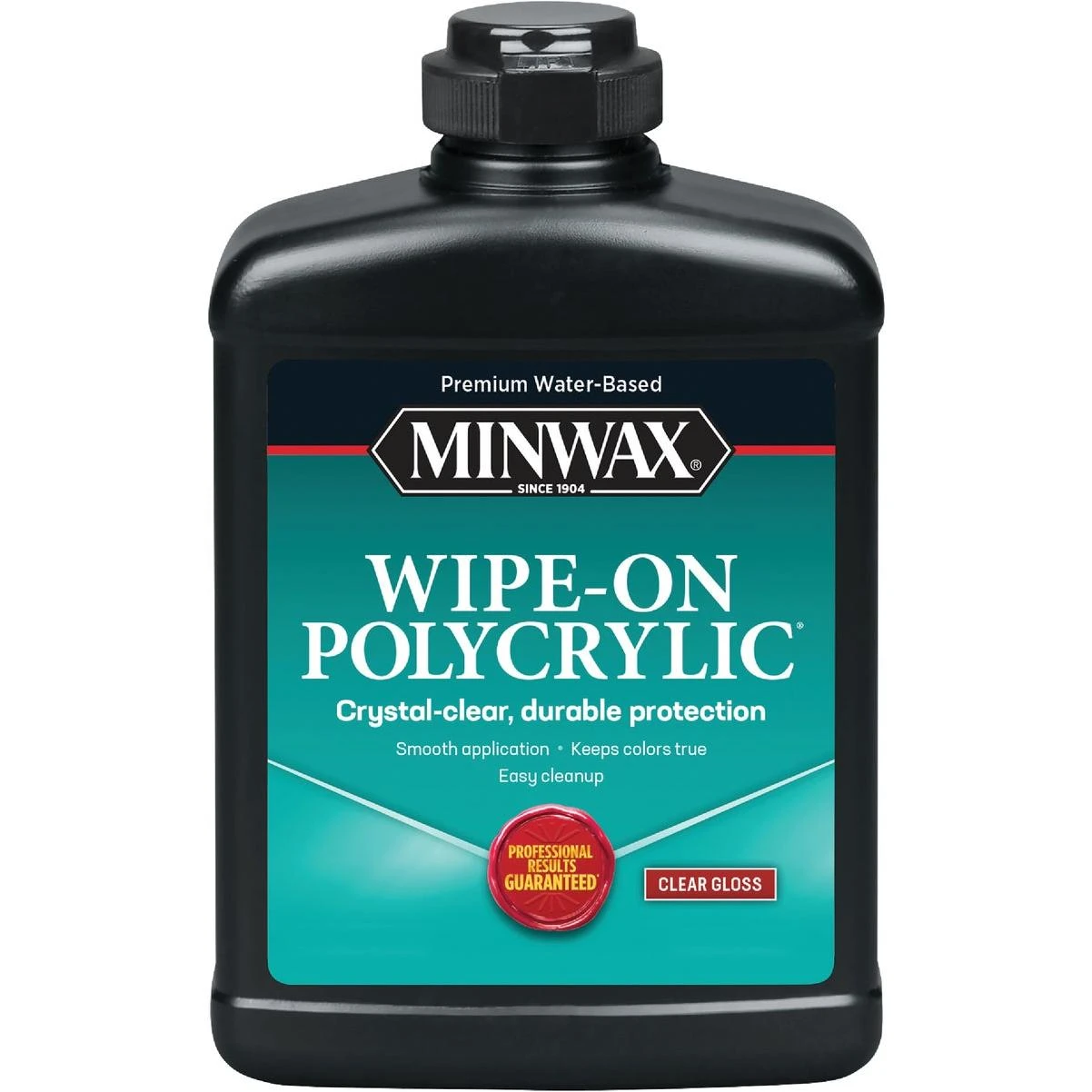 Minwax Gloss Water Based Wipe-On Interior Polycrylic, 1 Pt.