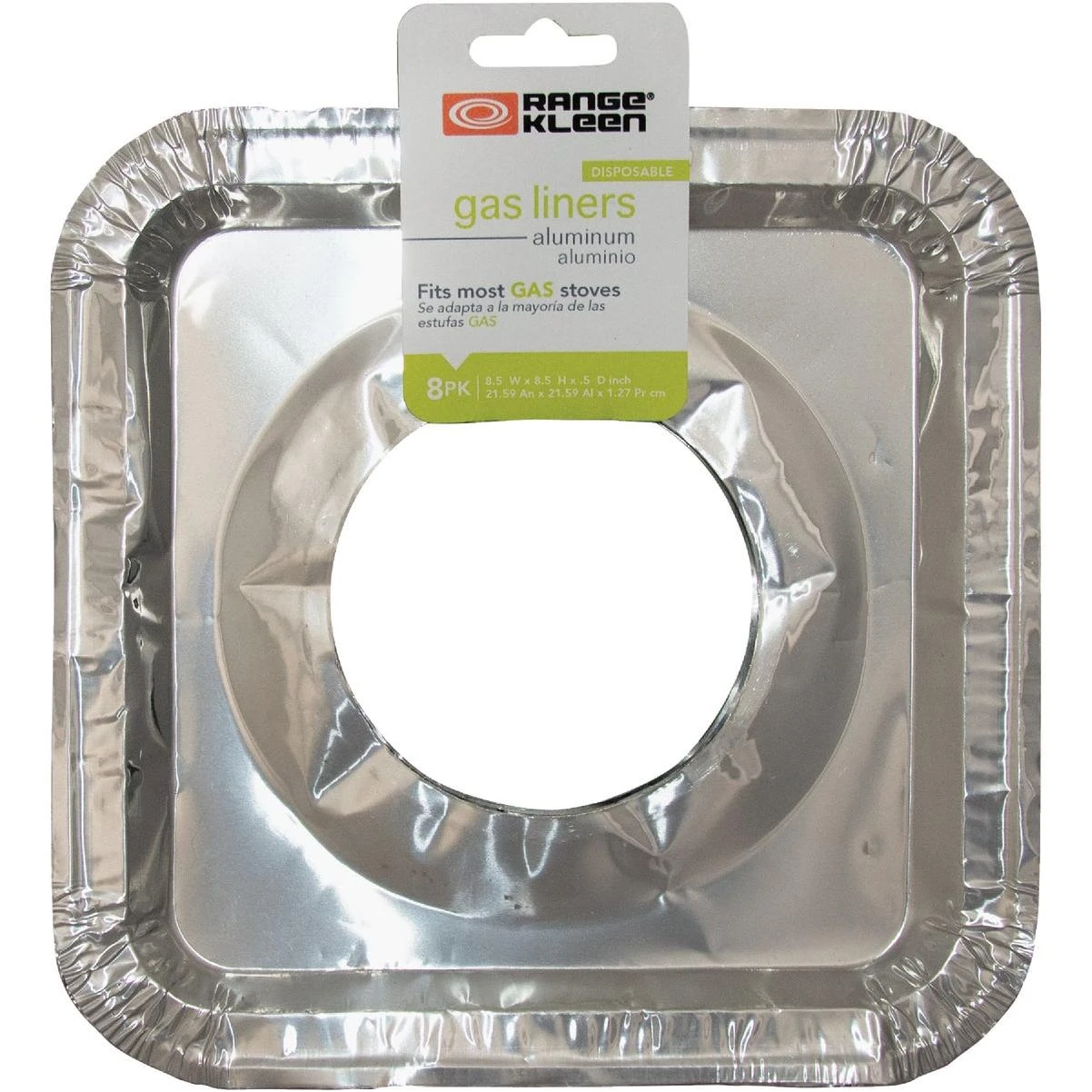 Range Kleen Square Aluminum Foil Gas Stove Bib Liners (8-Pack)