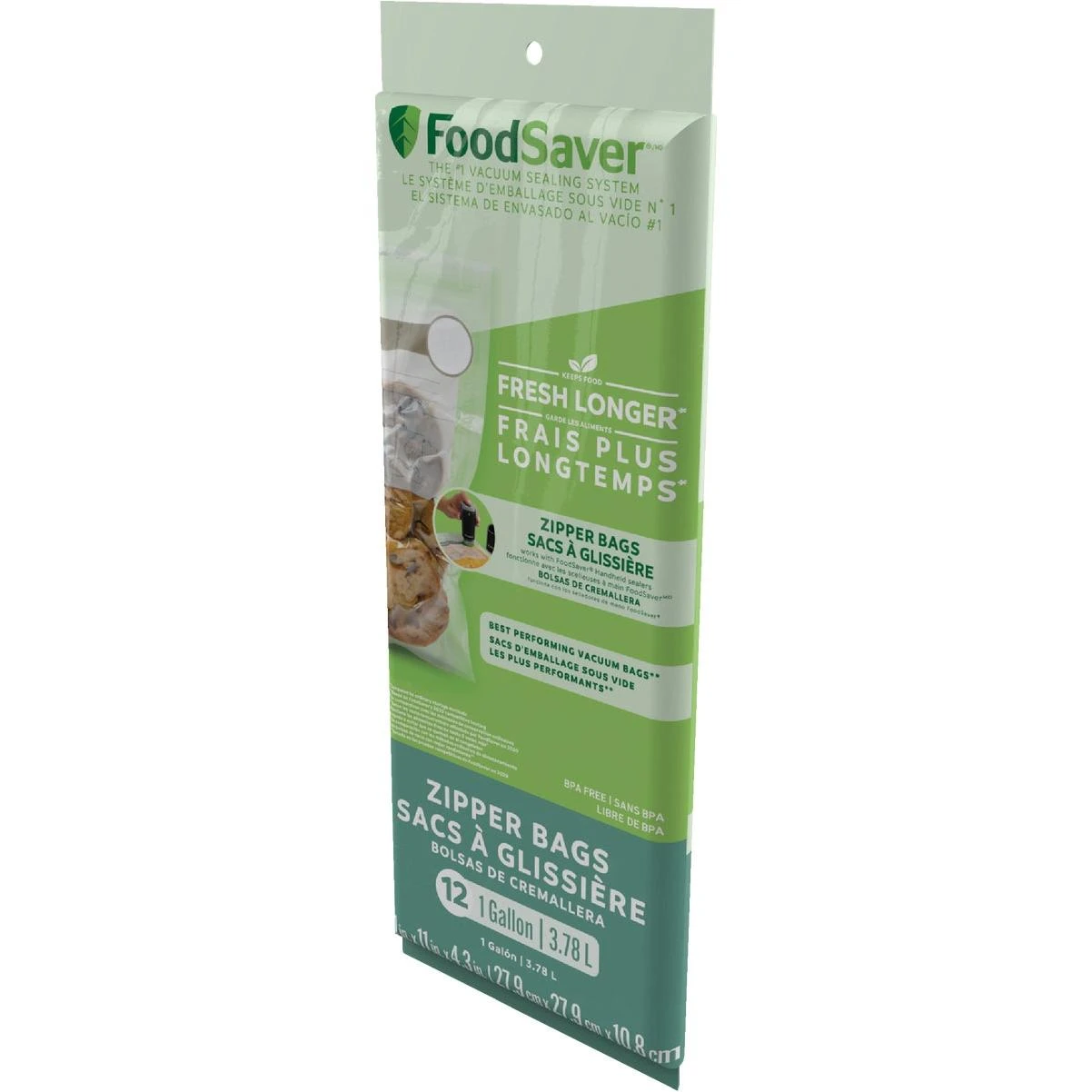 FoodSaver FreshSaver Gal. Vacuum Zipper Bags (12-Count)