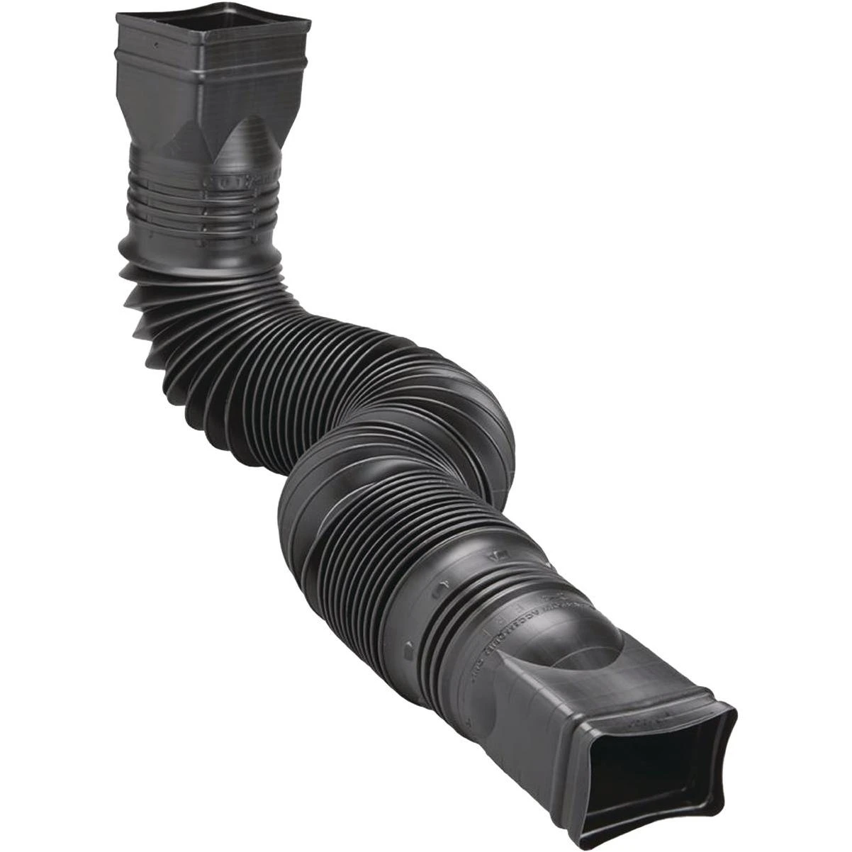 Amerimax Flex-A-Spout Black Vinyl Downspout Extension