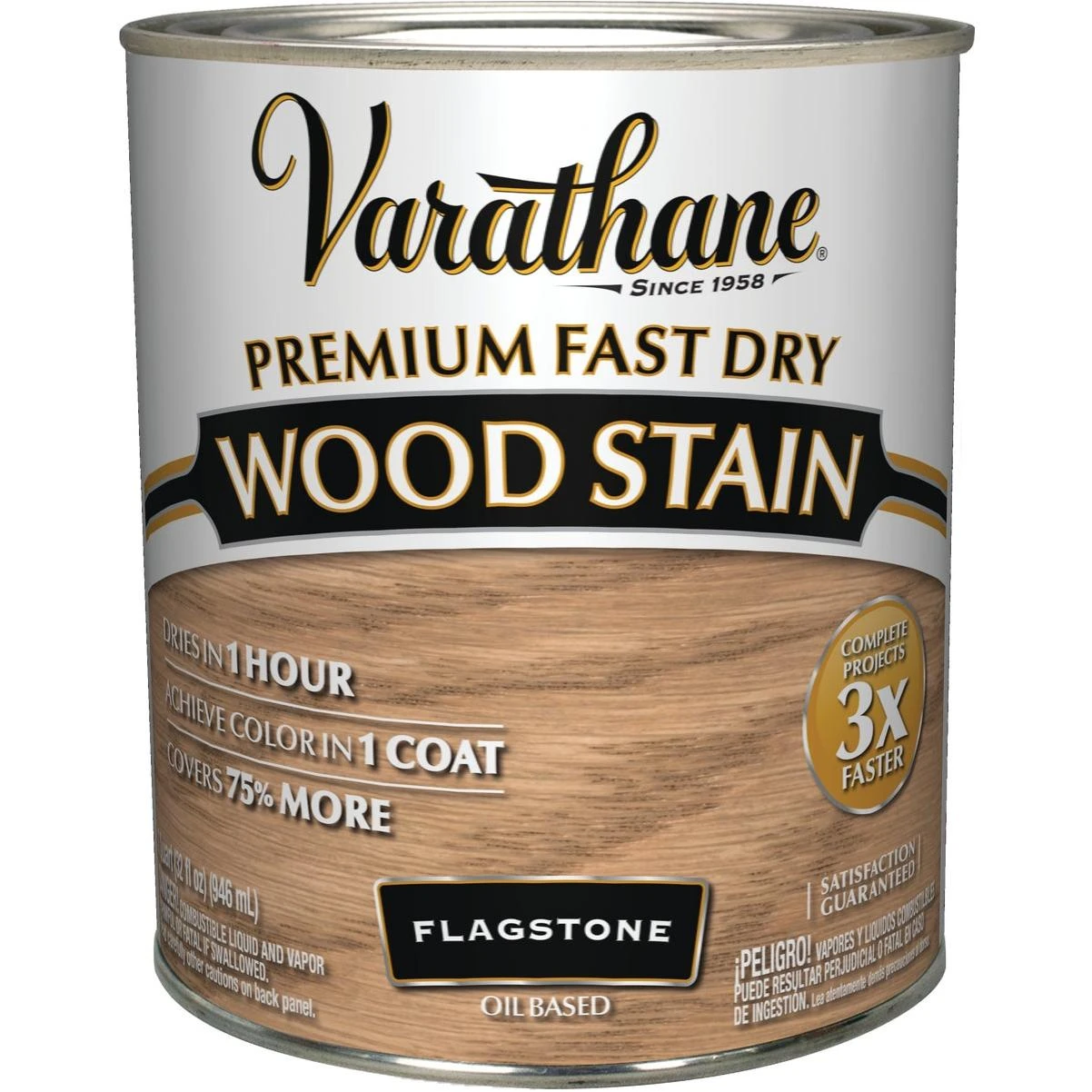 Varathane Fast Dry Flagstone Urethane Modified Alkyd Interior Wood Stain, 1 Qt.