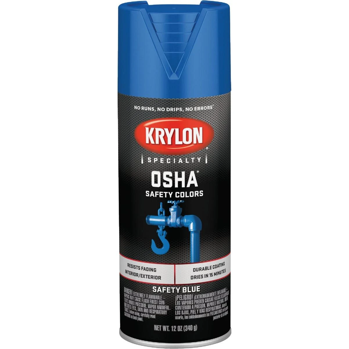 Krylon OSHA 12 Oz. Gloss Spray Paint, Safety Blue