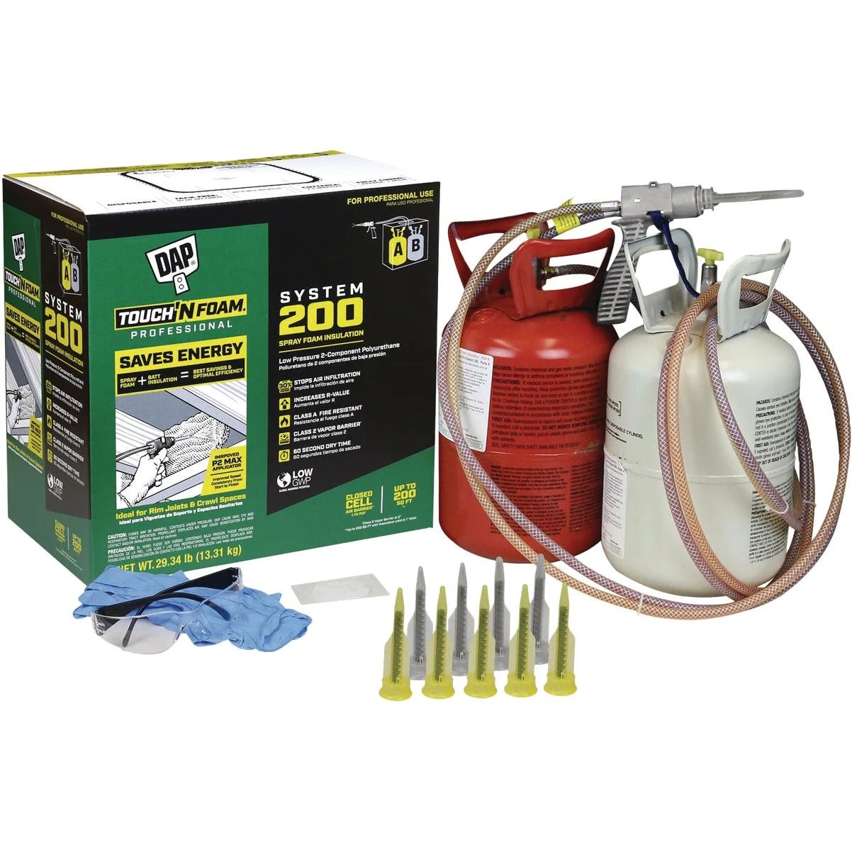 DAP Touch 'n Foam Professional Low GWP System 200 Foam Insulation Kit