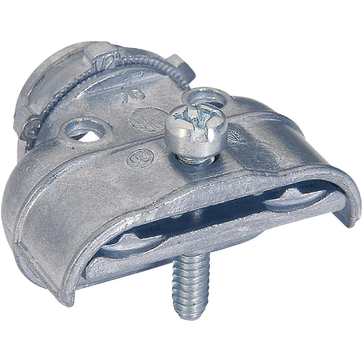 Sigma Engineered Solutions ProConnex 3/8 In. Duplex Clamp Die-Cast Zinc AC, MC, FMC, RWFMC Conduit Connector