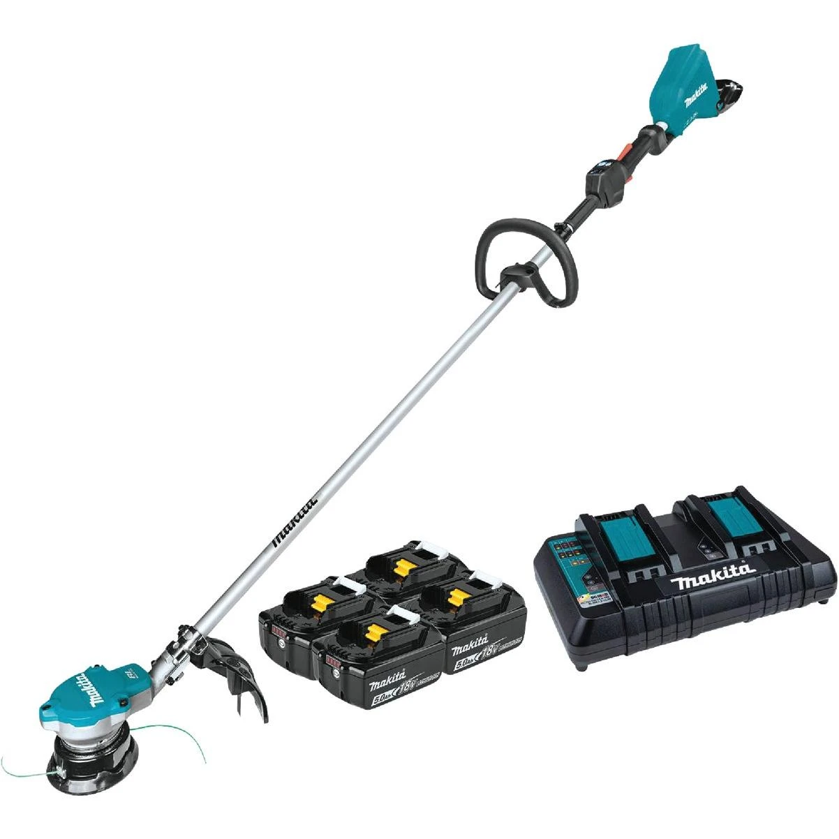 Makita 36V (18V X2) LXT Brushless String Trimmer Kit with 4 Batteries (5.0Ah)