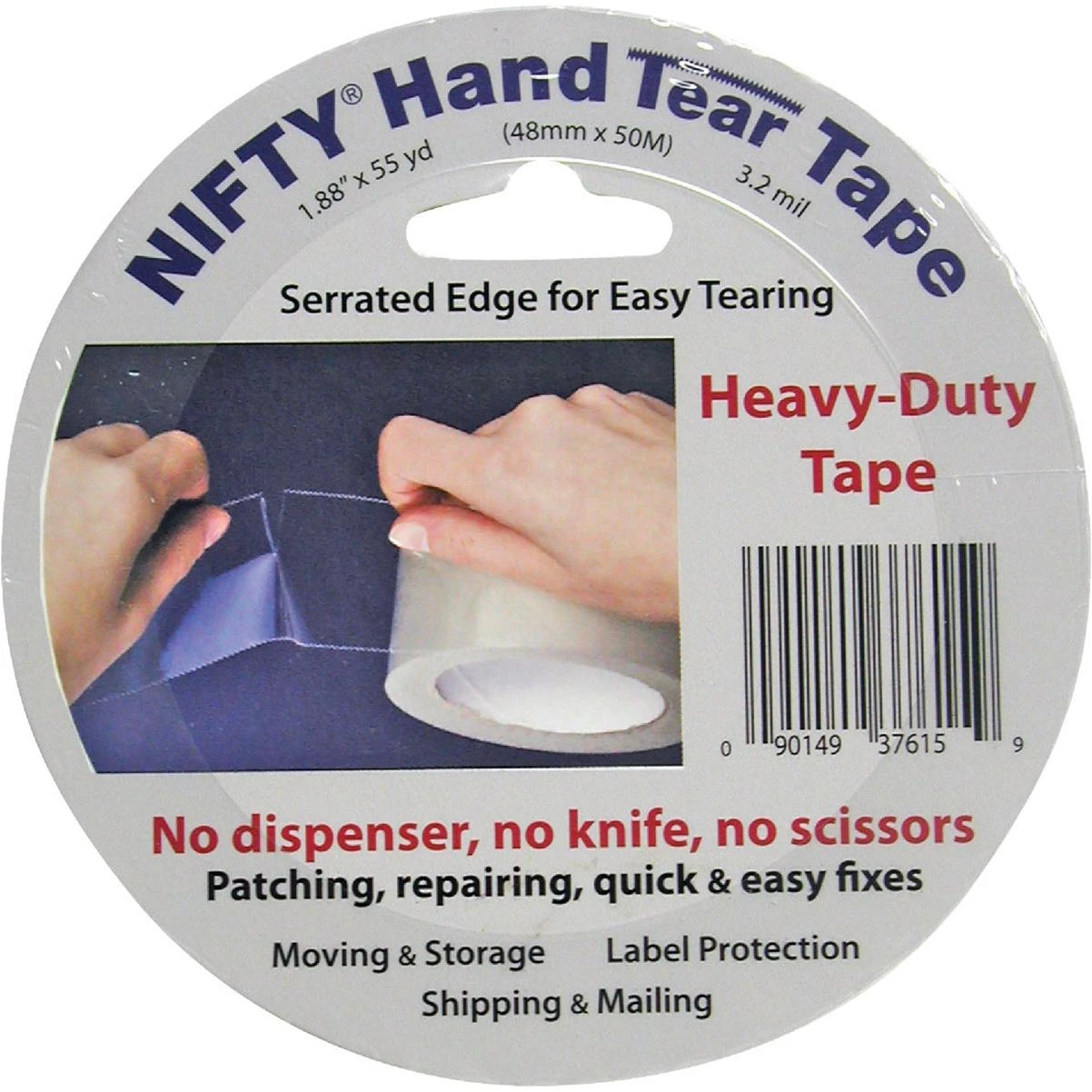 Nifty 2 In. x 55 Yd. Clear Hand Tear Sealing Tape