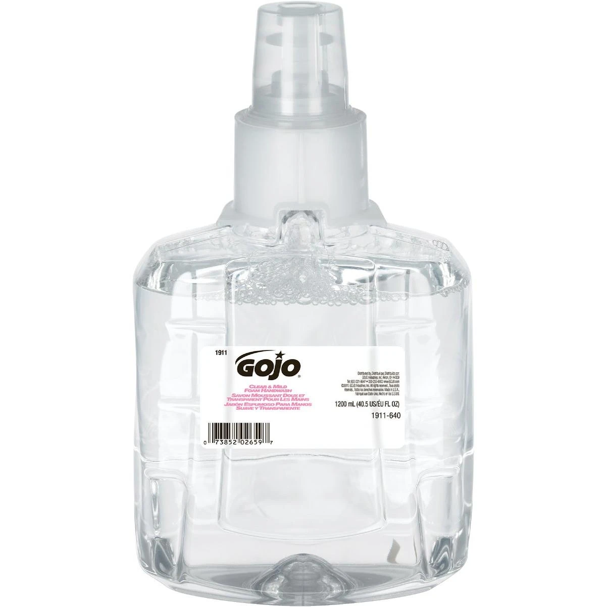 GOJO LTX-12 Clear & Mild 1200mL Foam Handwash Refill (2-Pack)