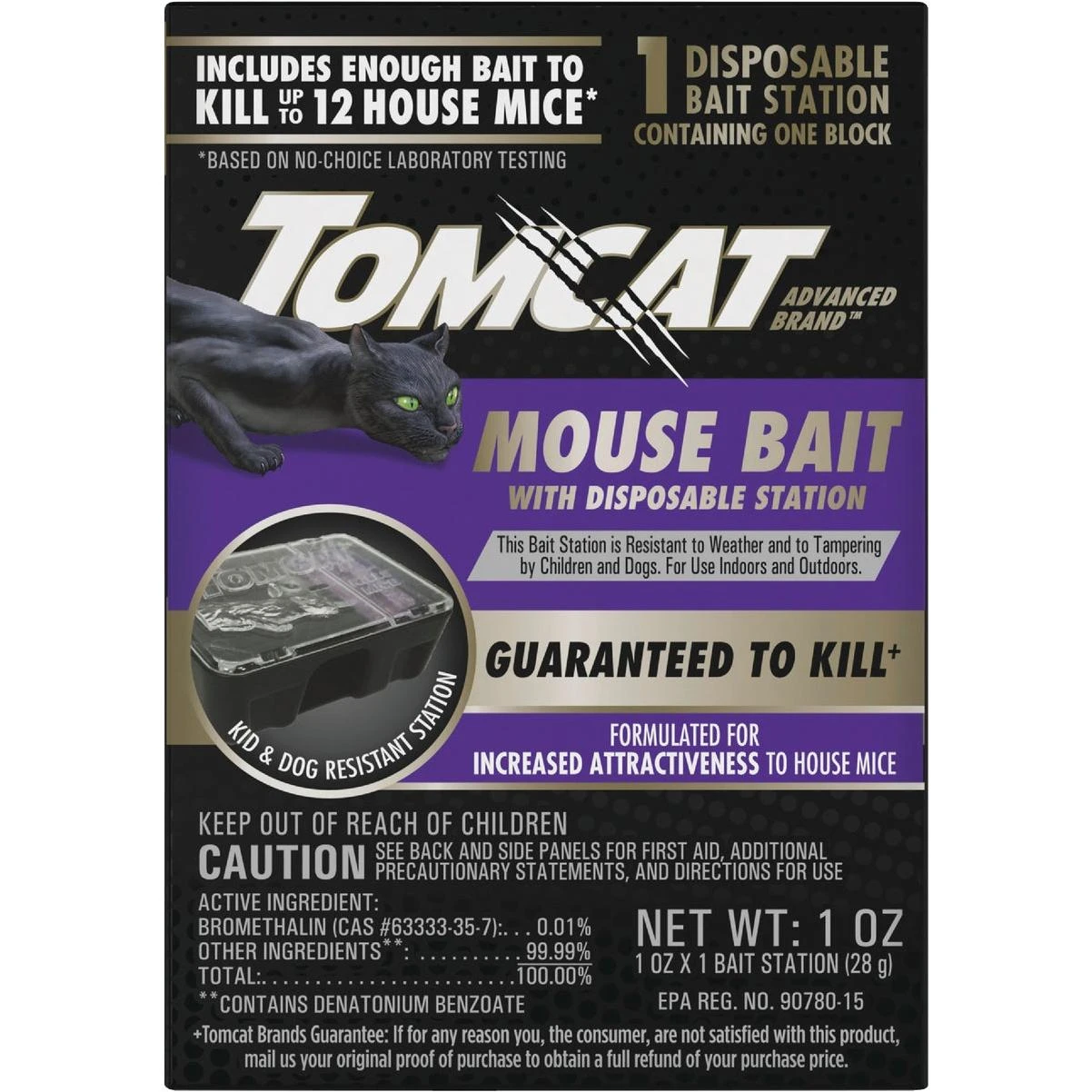 Tomcat Advanced Formula Disposable Mouse Bait Station