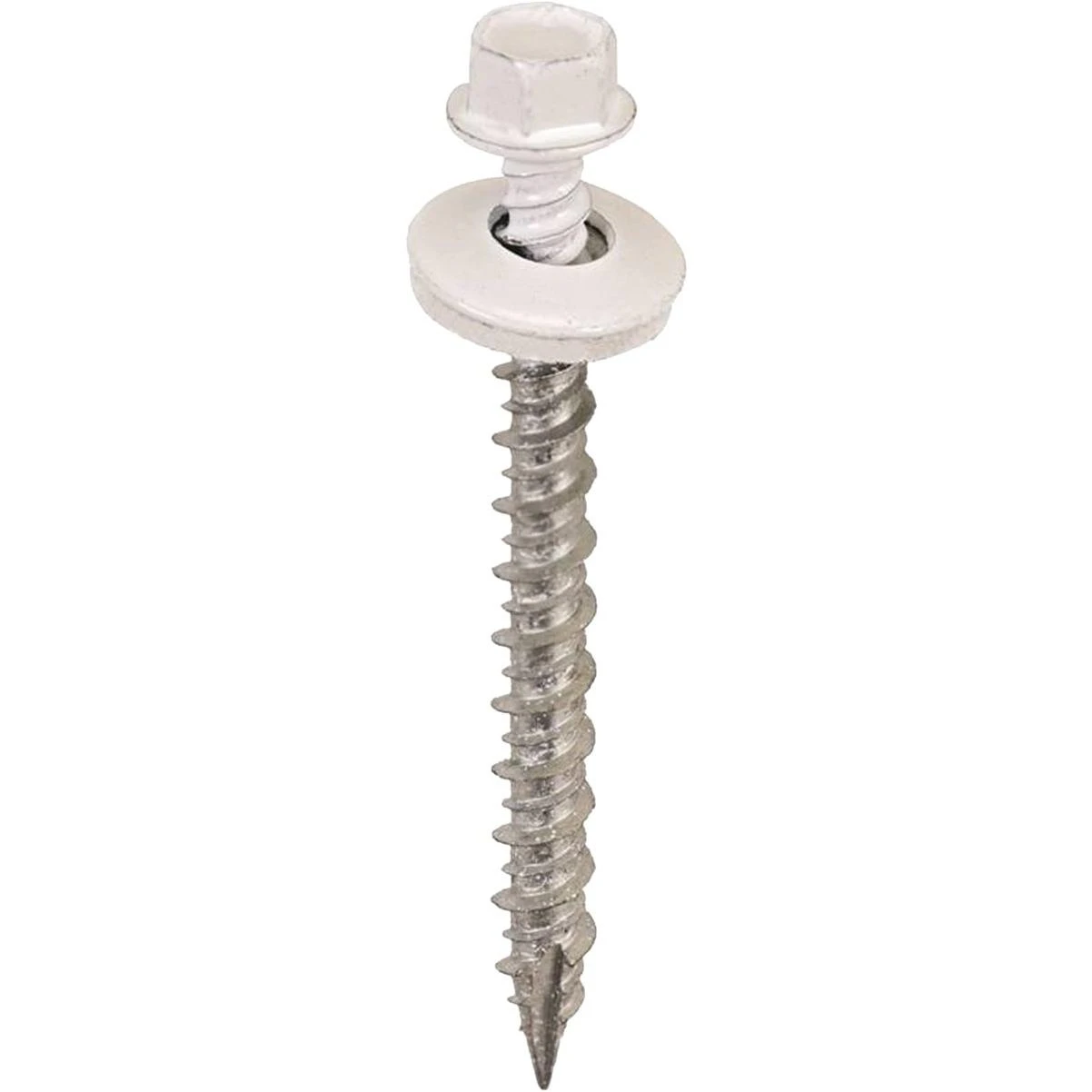 Acorn International 2 In. Washered Bright White Metal To Wood Screw (250 Ct.)
