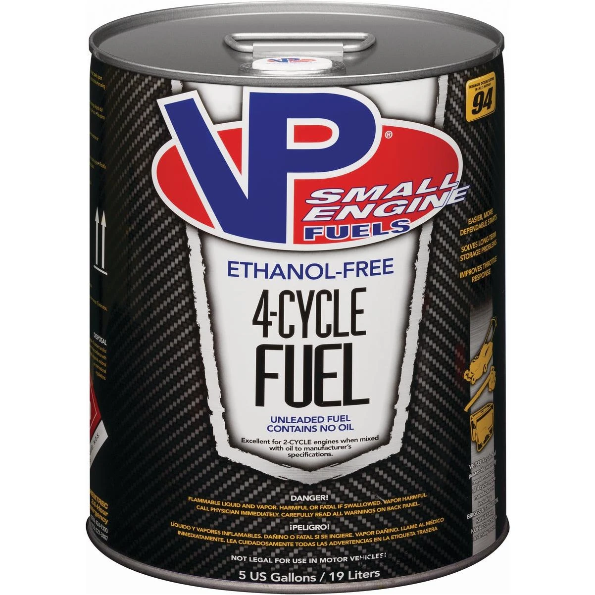 VP Racing Fuels 5 Gal. Ethanol-Free 4-Cycle Fuel