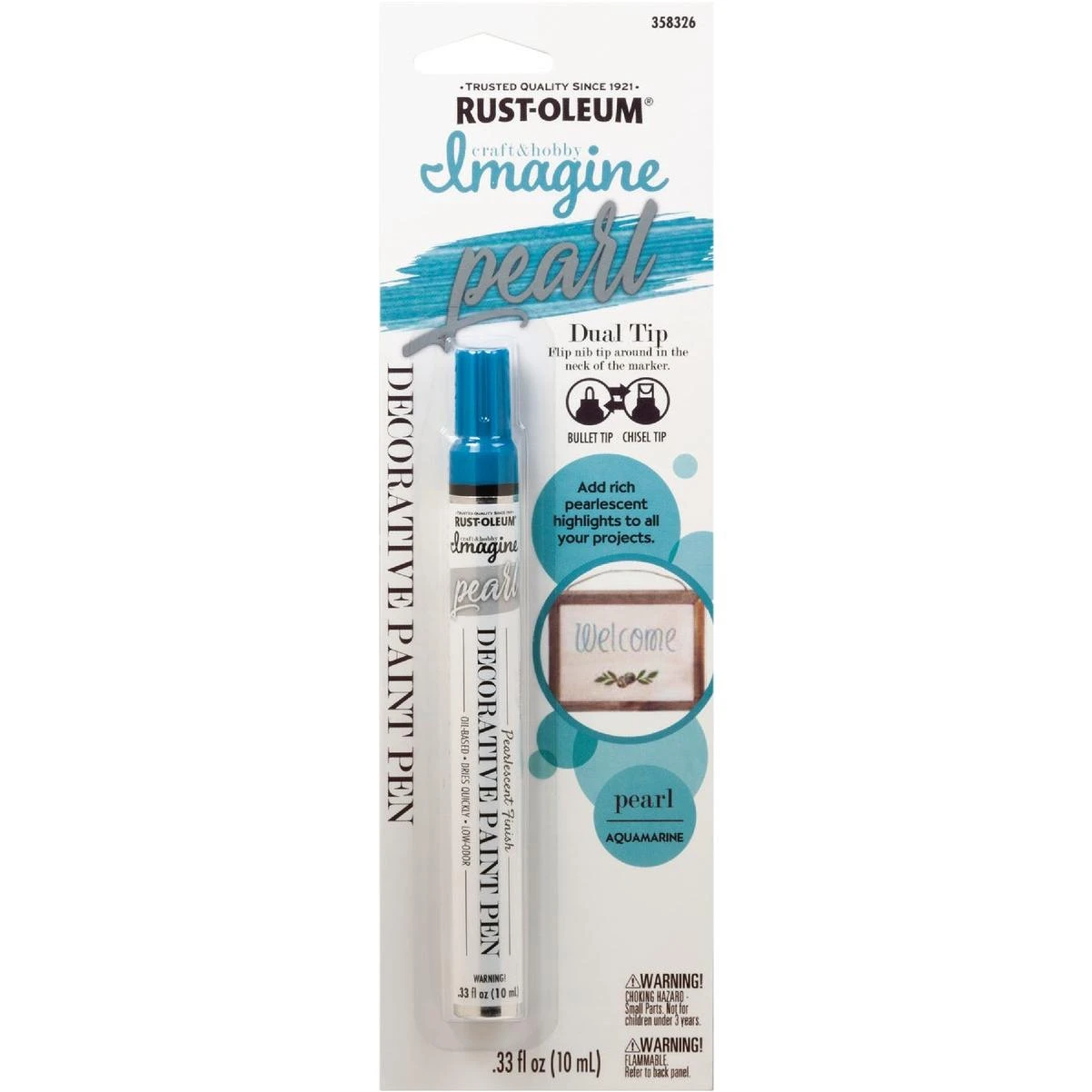 Rust-Oleum Imagine Aquamarine Pearl Decorative Paint Pen