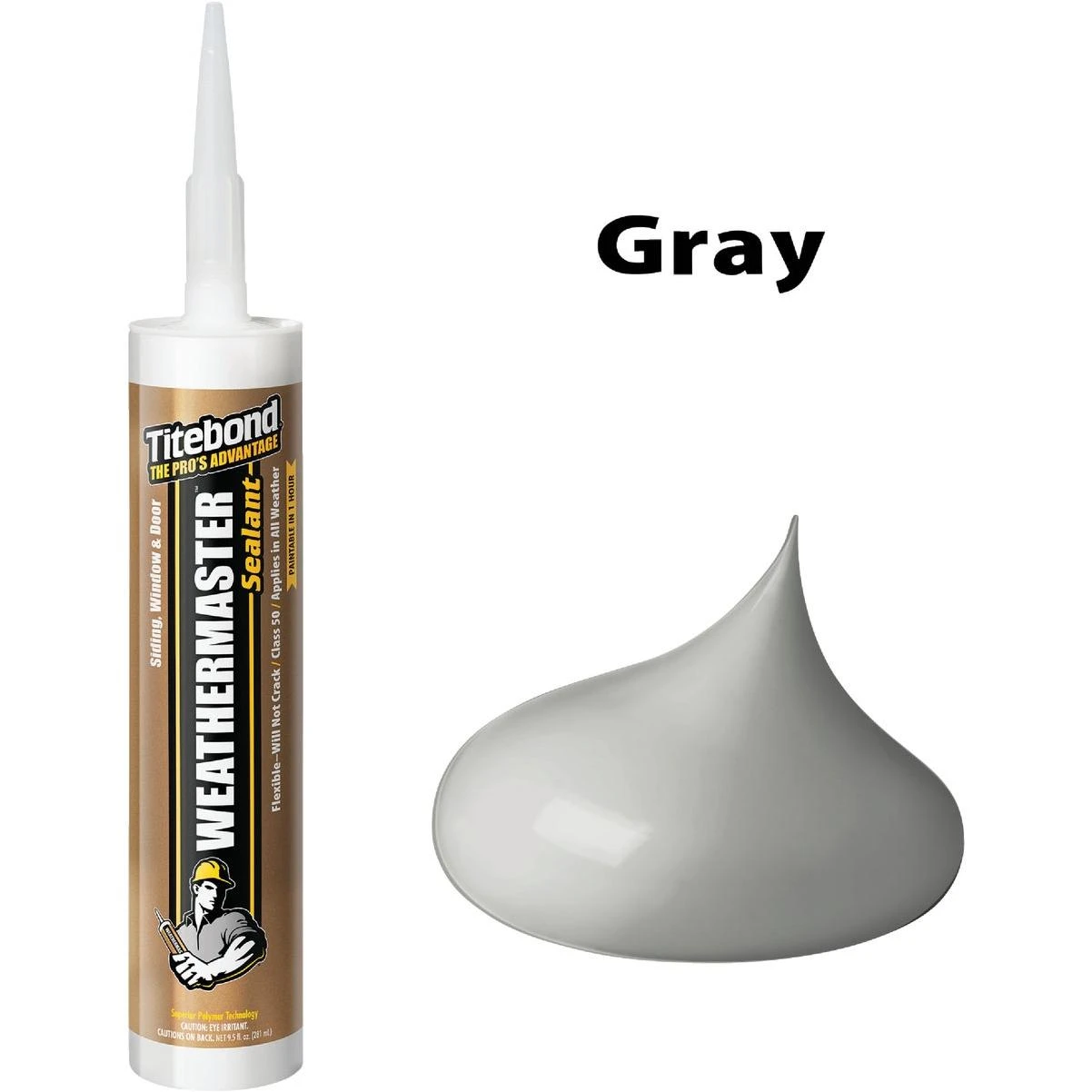 Titebond WeatherMaster 10 Oz. Polymer Sealant, 46721 Gray