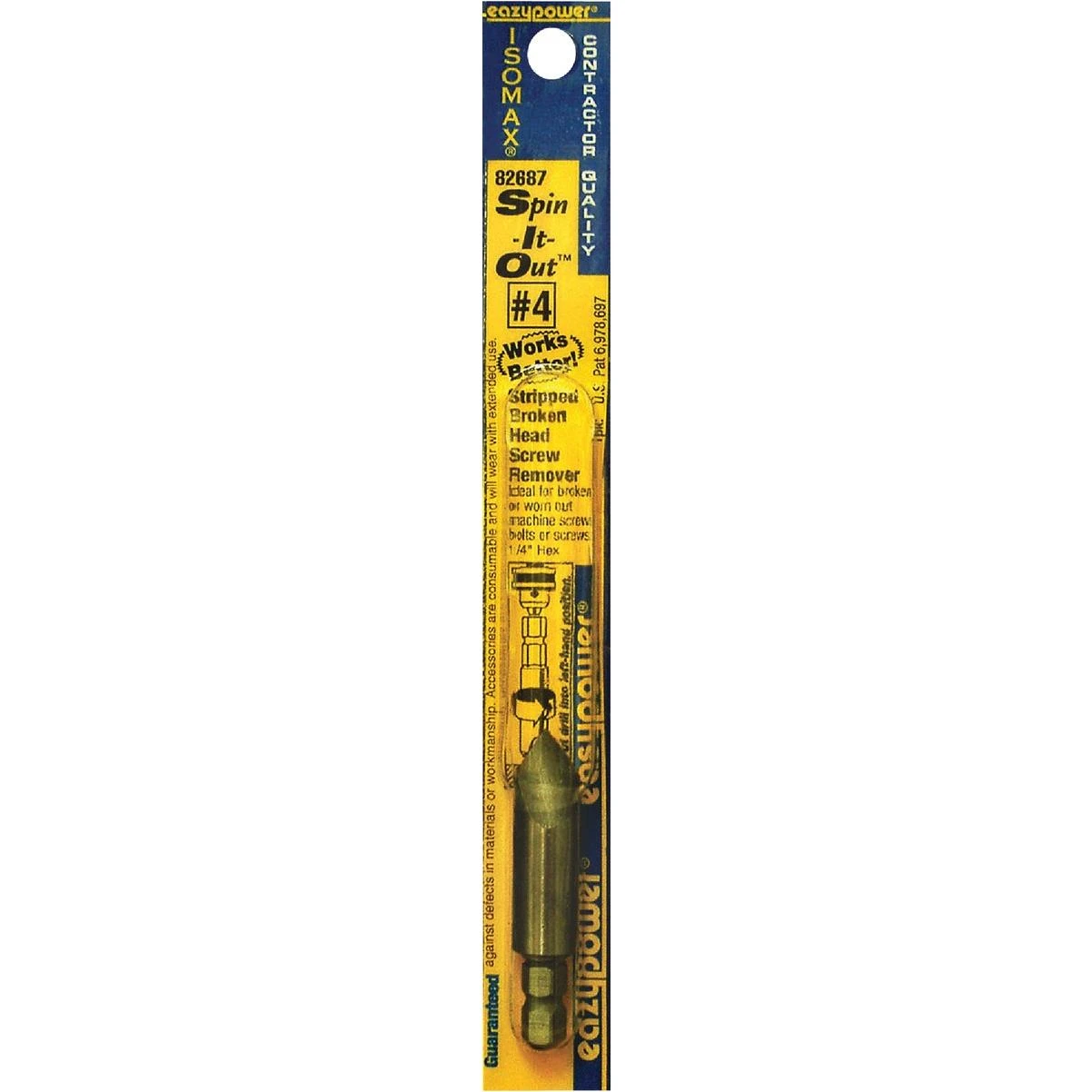 Spin-it-out #4 Screw Extractor With 1/4 In. Hex Shank