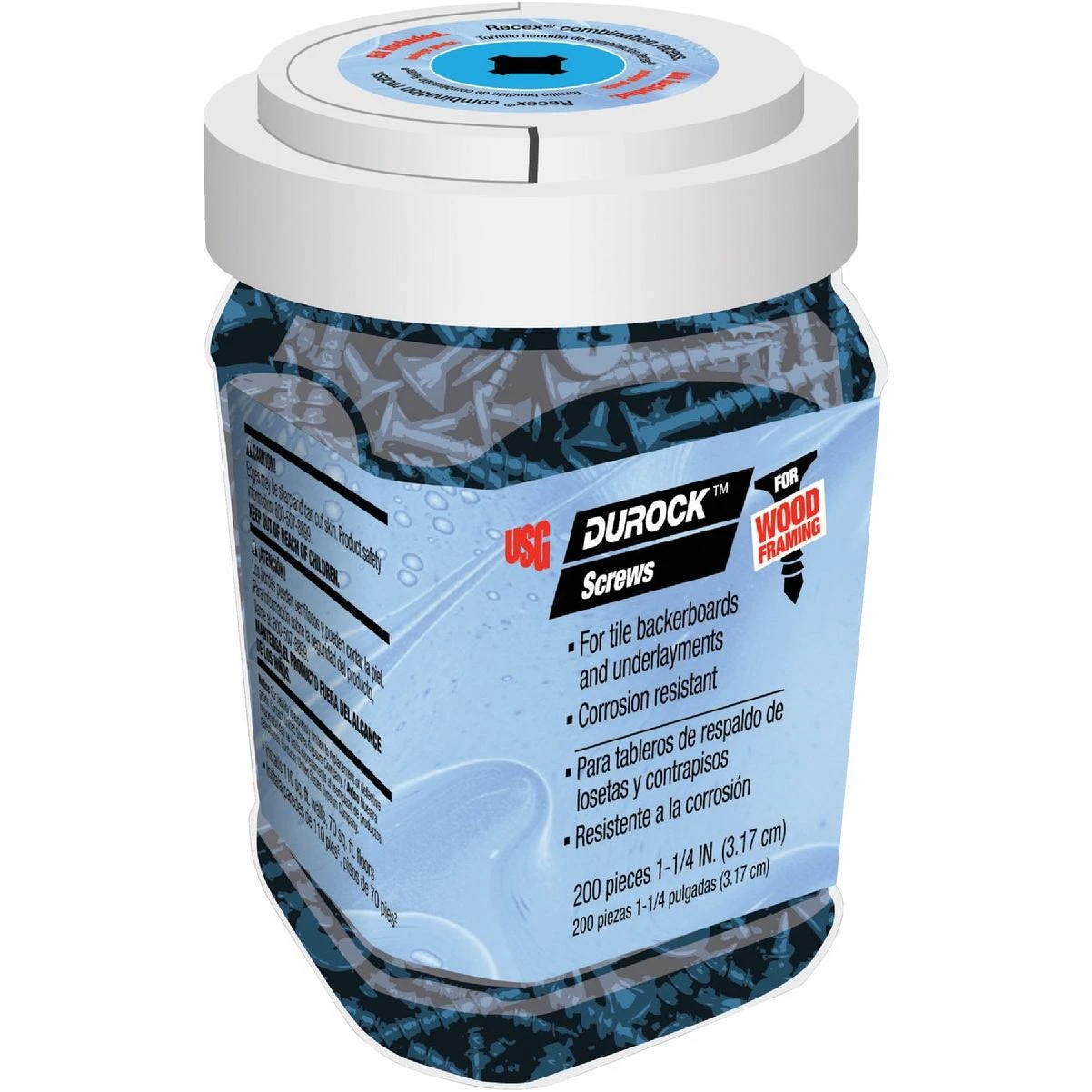 Durock #8 x 1-1/4 In. Wafer Structure Screw (200 Ct.)