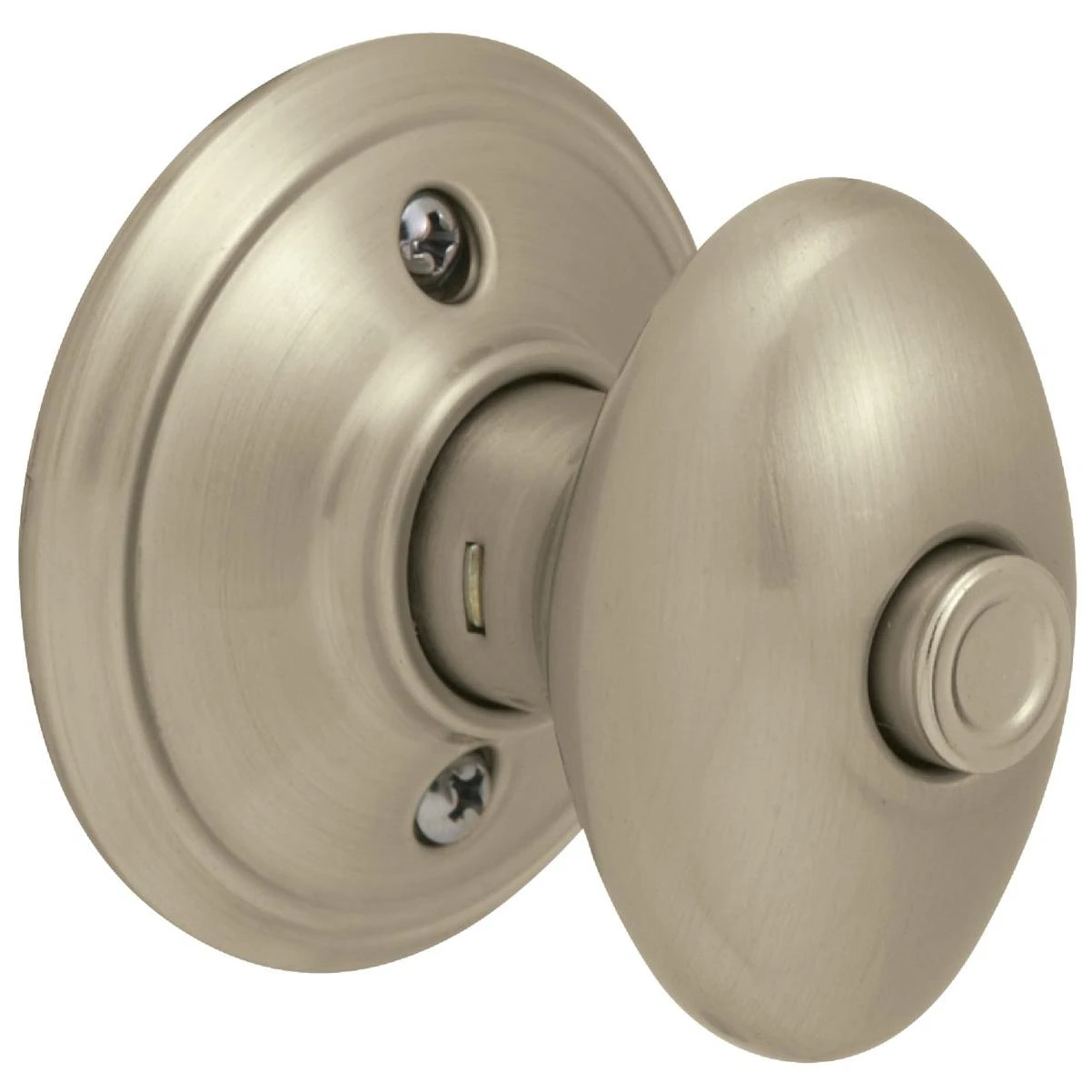 Schlage Siena Egg Satin Nickel Bed & Bath Door Knob