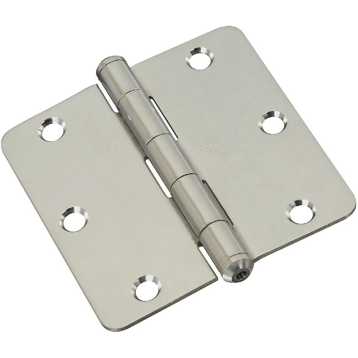 3-1/2 In. x 1/4 In. Radius Stainless Steel Door Hinge