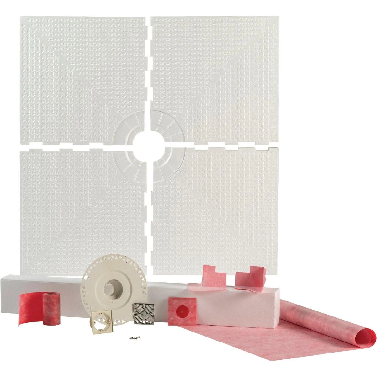 M-D Building Products PROVA 48 In. x 48 In. Center Drain Shower Kit