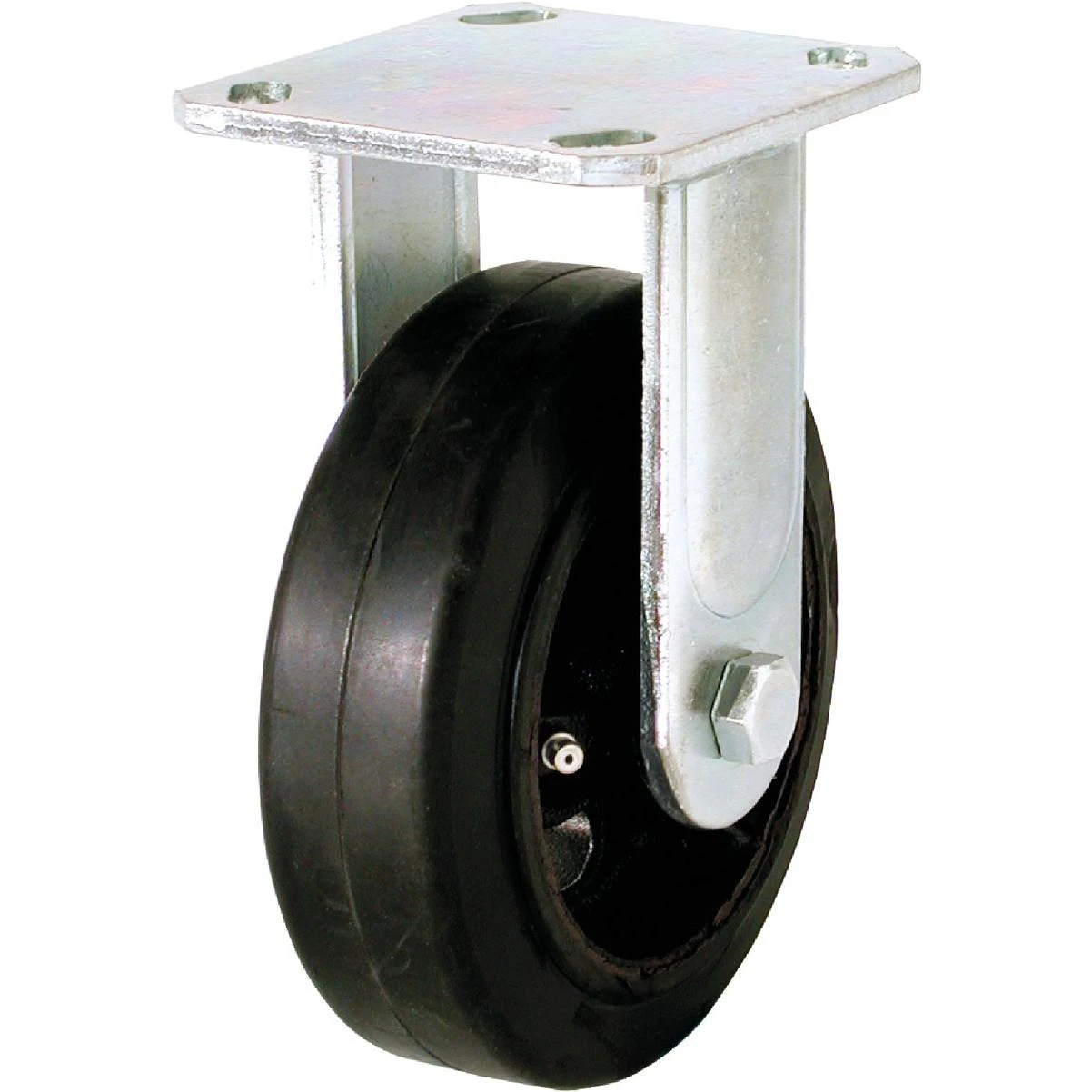 Shepherd Hardware 6 In. Heavy-Duty Mold-On Rigid Plate Caster