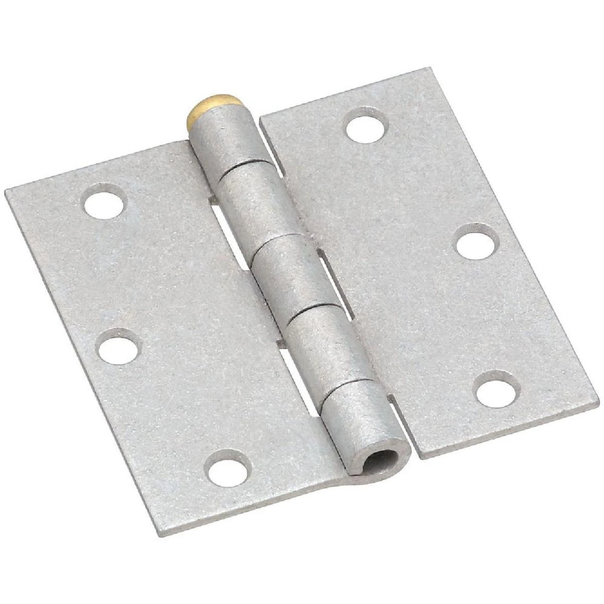 National Hardware 3-1/2 In. Square Galvanized Steel Broad Door Hinge (2-Pack)