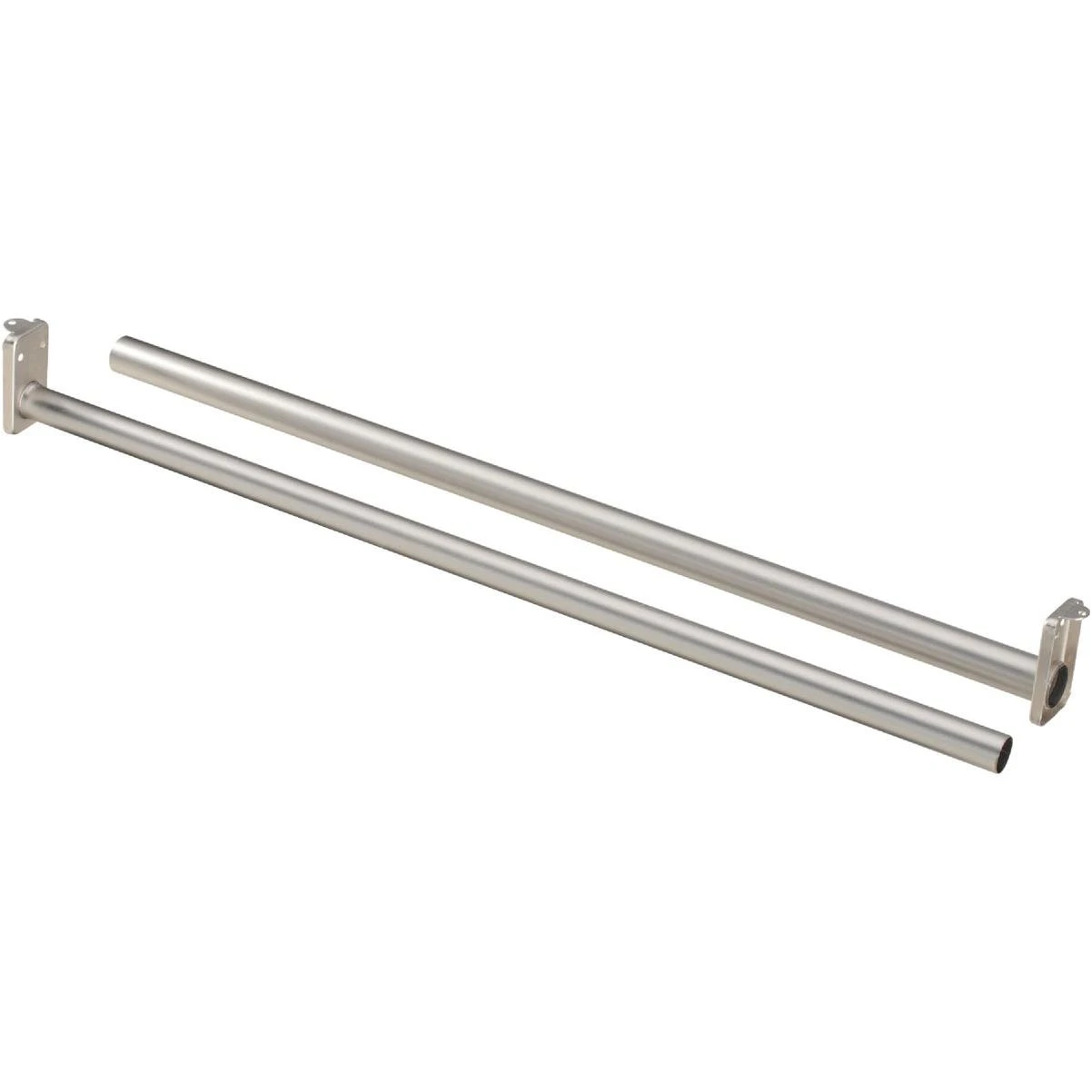 National Hardware 30 In. to 48 In. Satin Nickel Adjustable Closet Rod