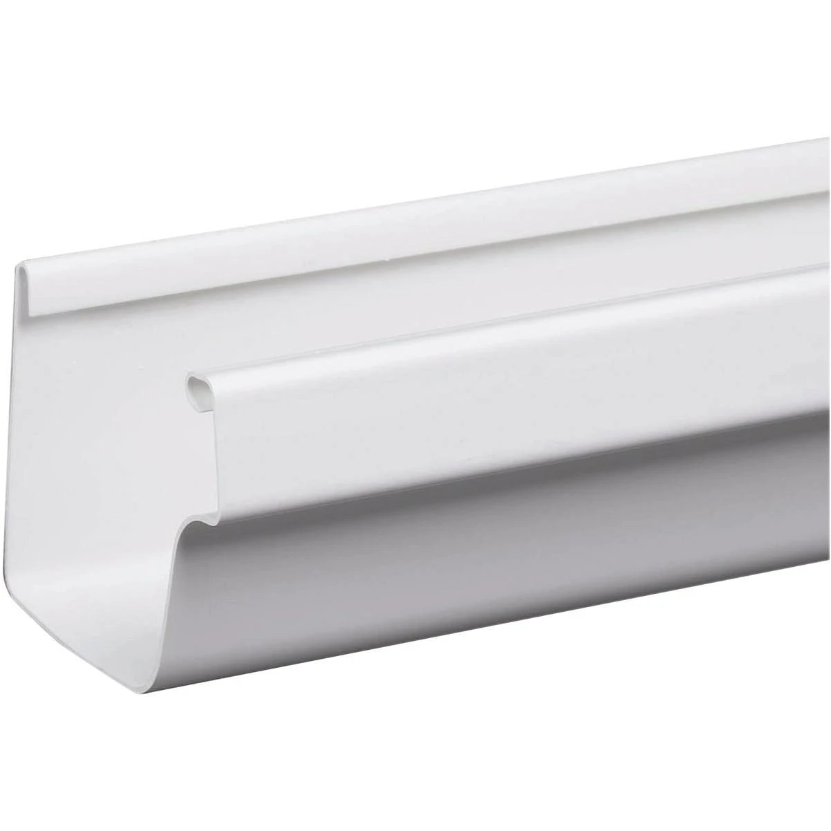 5 in. x 10 ft. White Traditional Vinyl Gutter 5 in. x 10 ft. White Traditional Vinyl Gutter