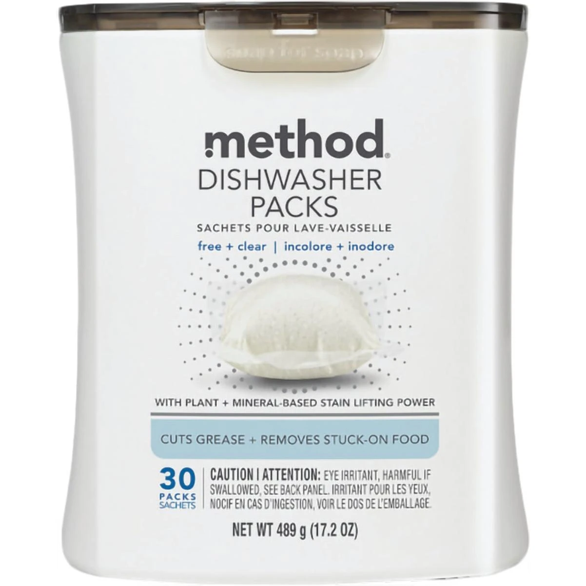 Method PowerDish Free + Clear Dishwasher Detergent (30-Count)